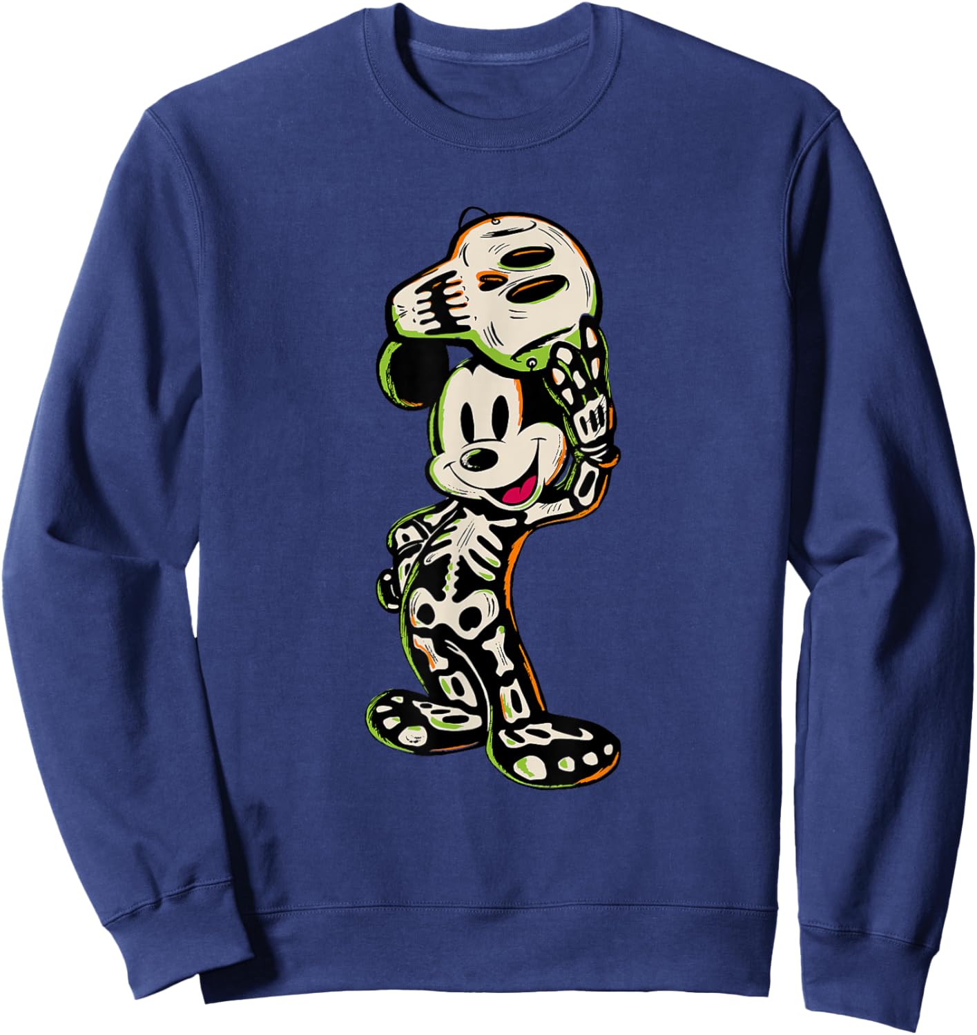 Disney Mickey and Friends Halloween Mickey Skeleton Costume Sweatshirt - Sweatshirt | Navy