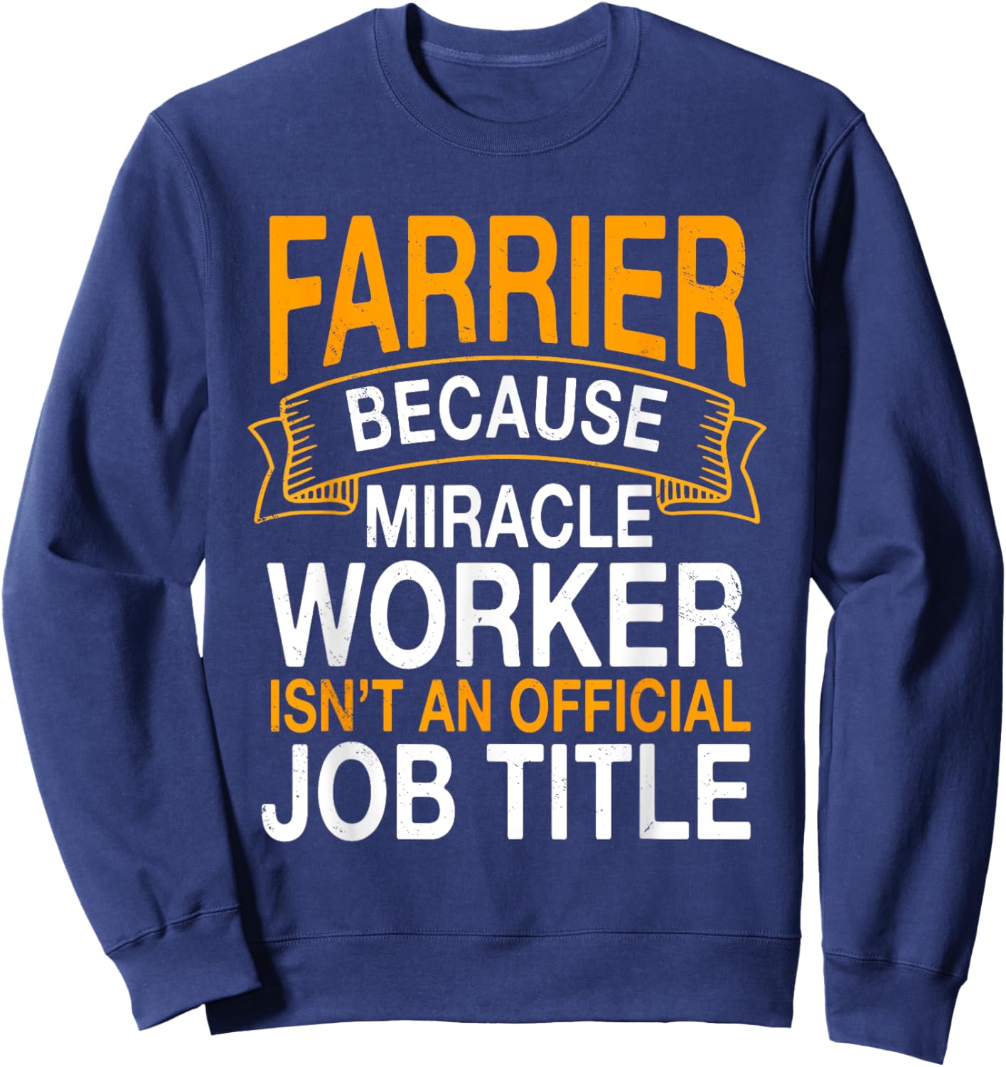 Farrier Blacksmith Horseshoer Craftsman Hooves Care Job Sweatshirt - Sweatshirt | Navy