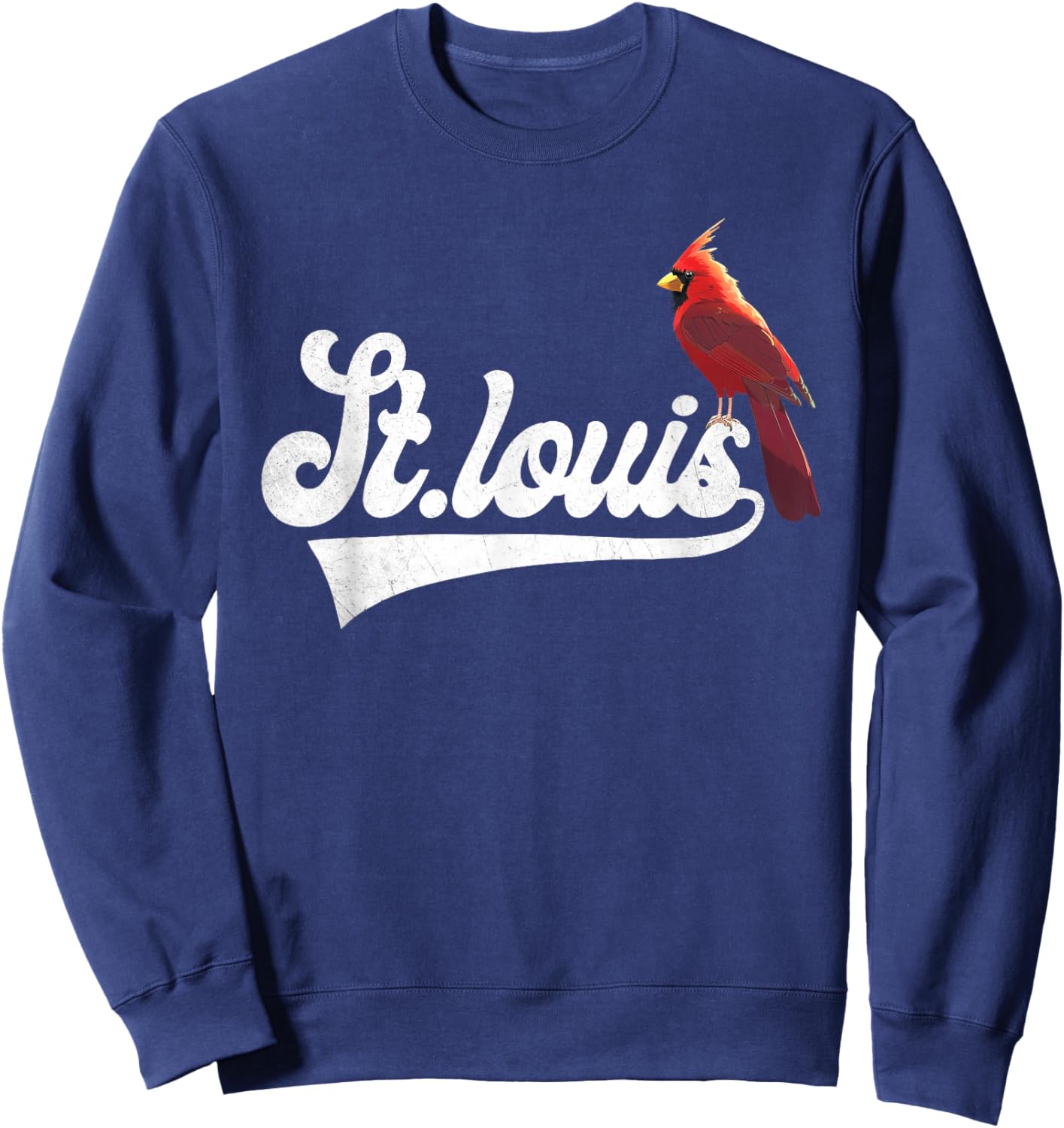 Vintage St.Louis Perchwing Graphic Throwback Styles Sweatshirt - Sweatshirt | Navy