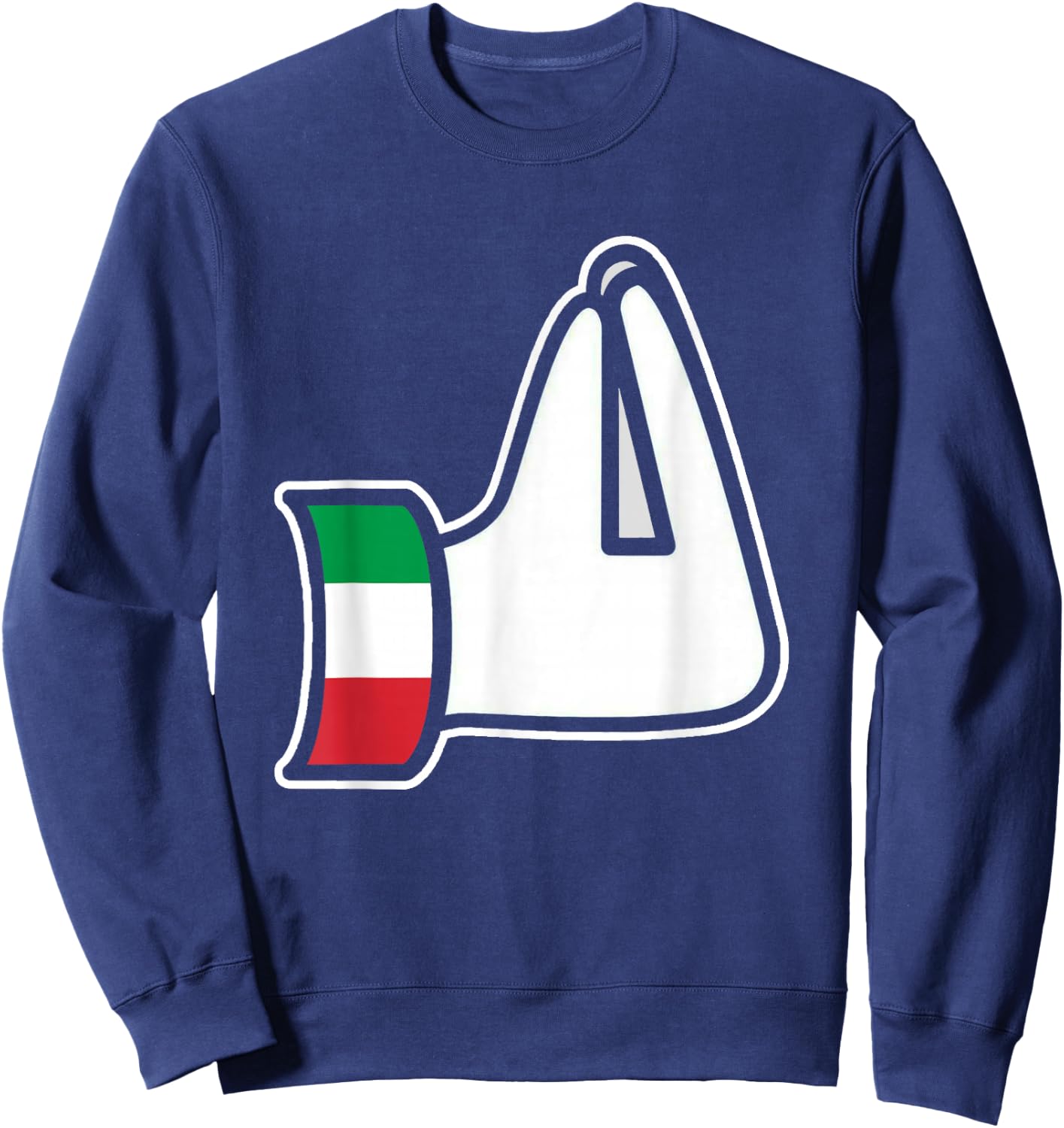 Italian Hand Gesture Italia Italy Italiano Humor Family Sweatshirt - Sweatshirt | Navy