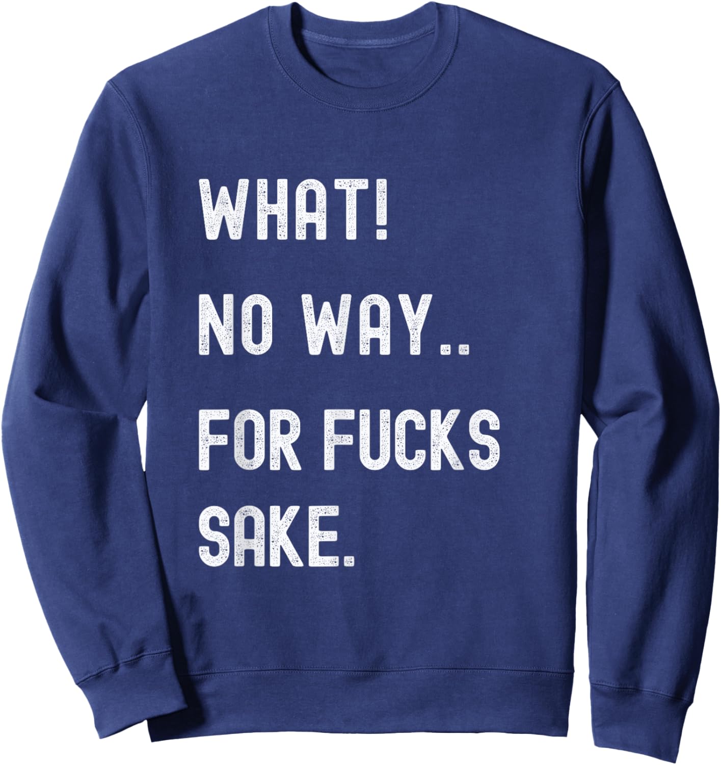 What No Way For Fucks Sake Sweatshirt - Sweatshirt | Navy