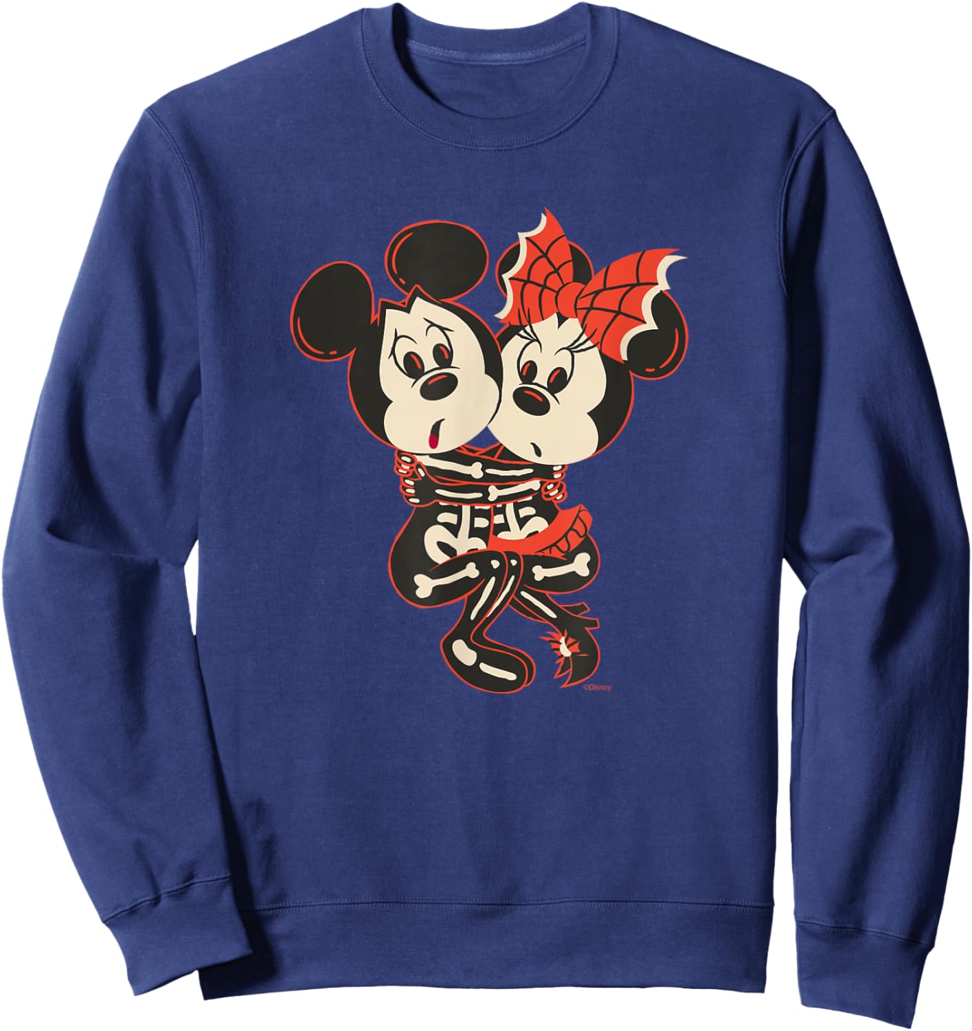 Disney Mickey Mouse & Minnie Mouse Sweetly Scared Halloween Sweatshirt - Sweatshirt | Navy
