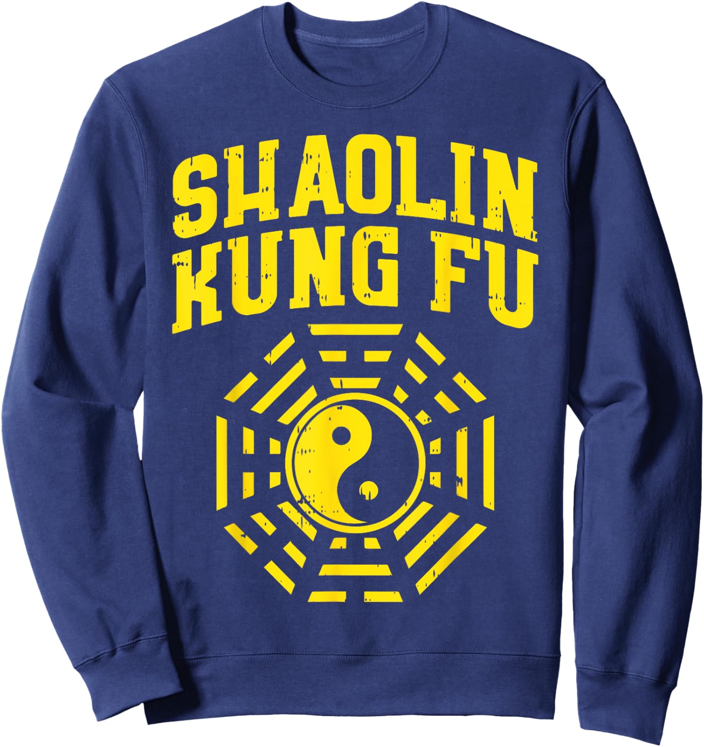 Shaolin Kung Fu Ying Yang Symbol Chinese Martial Arts Gift Sweatshirt - Sweatshirt | Navy