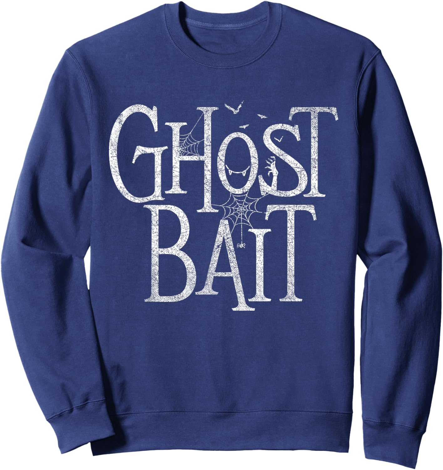 Ghost Bait - Paranormal Investigator Halloween Supernatural Sweatshirt - Sweatshirt | Navy