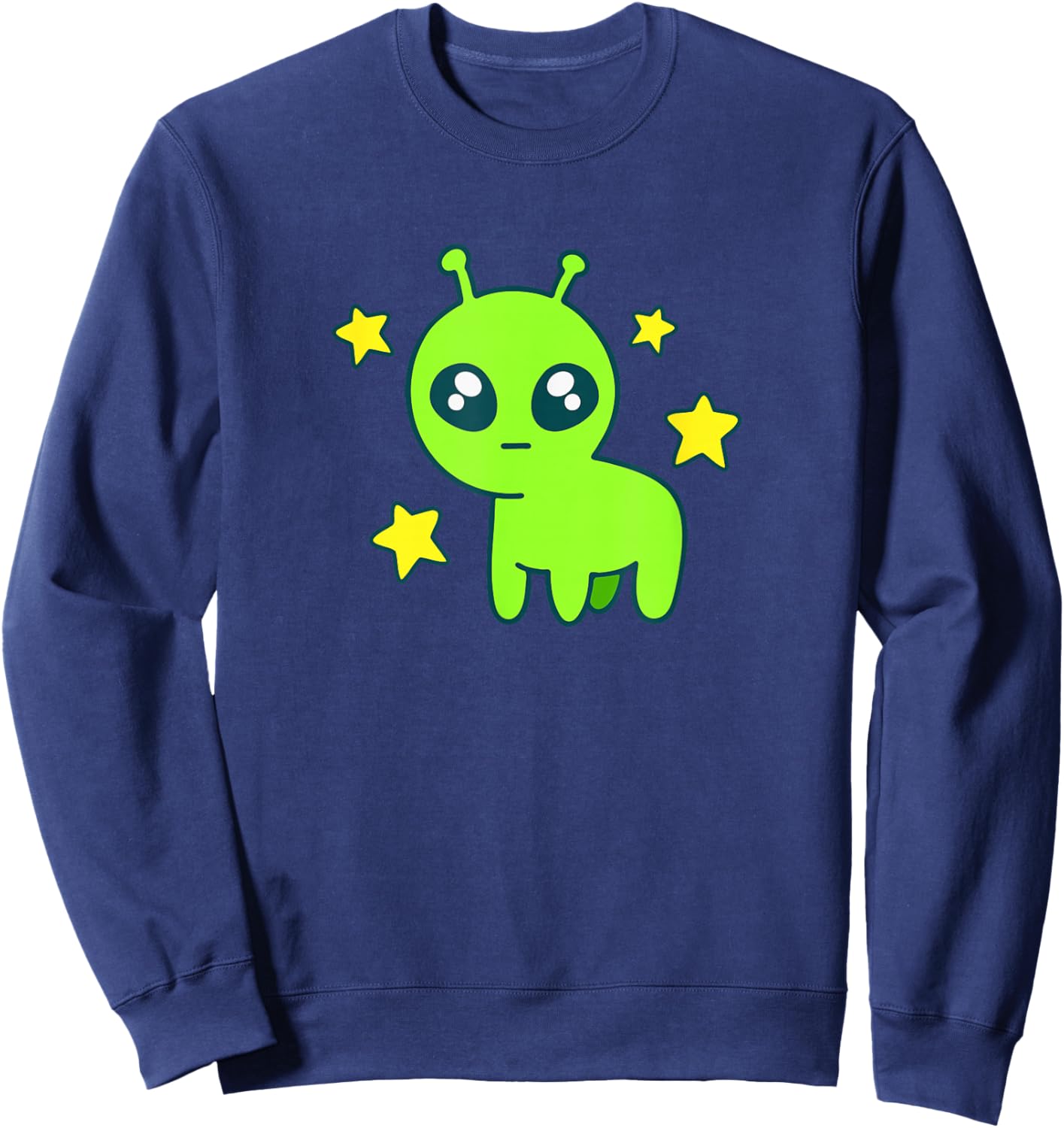 Cute TBH Autism Creature Meme Alien Sweatshirt - Sweatshirt | Navy
