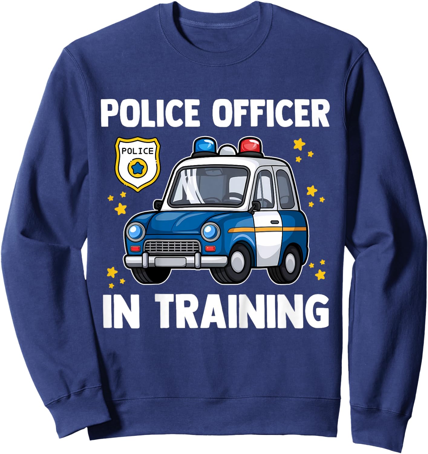 Kids Police Officer In Training Policeman Cop Birthday Youth Boys Sweatshirt - Sweatshirt | Navy