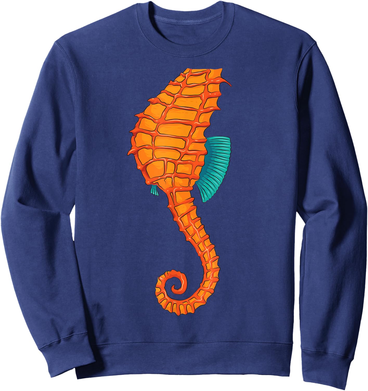 Cool Headless Seahorse Halloween Costume | Funny Lazy Gift Sweatshirt - Sweatshirt | Navy