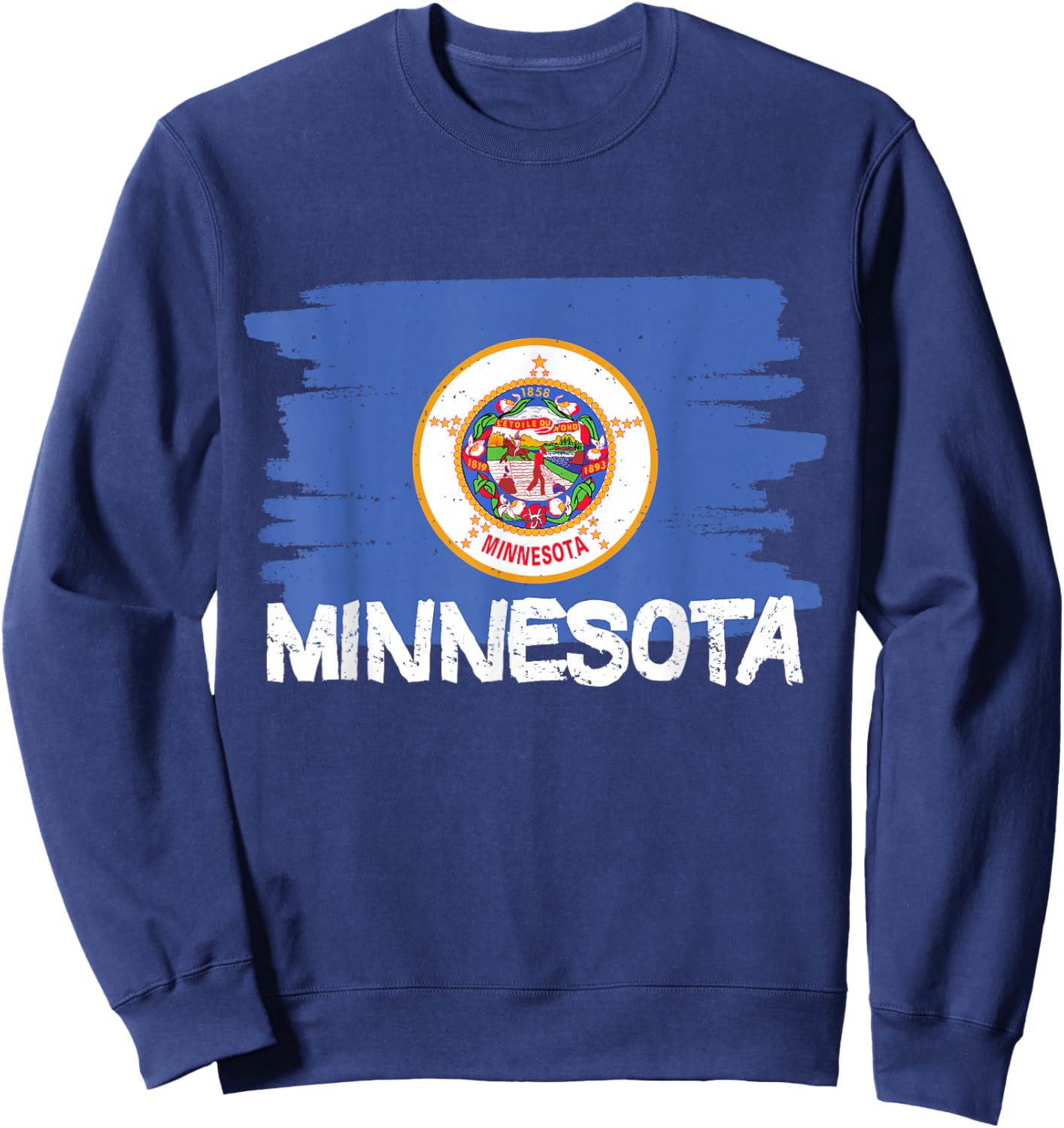 Cool Minnesota Flag Sweatshirt - Sweatshirt | Navy