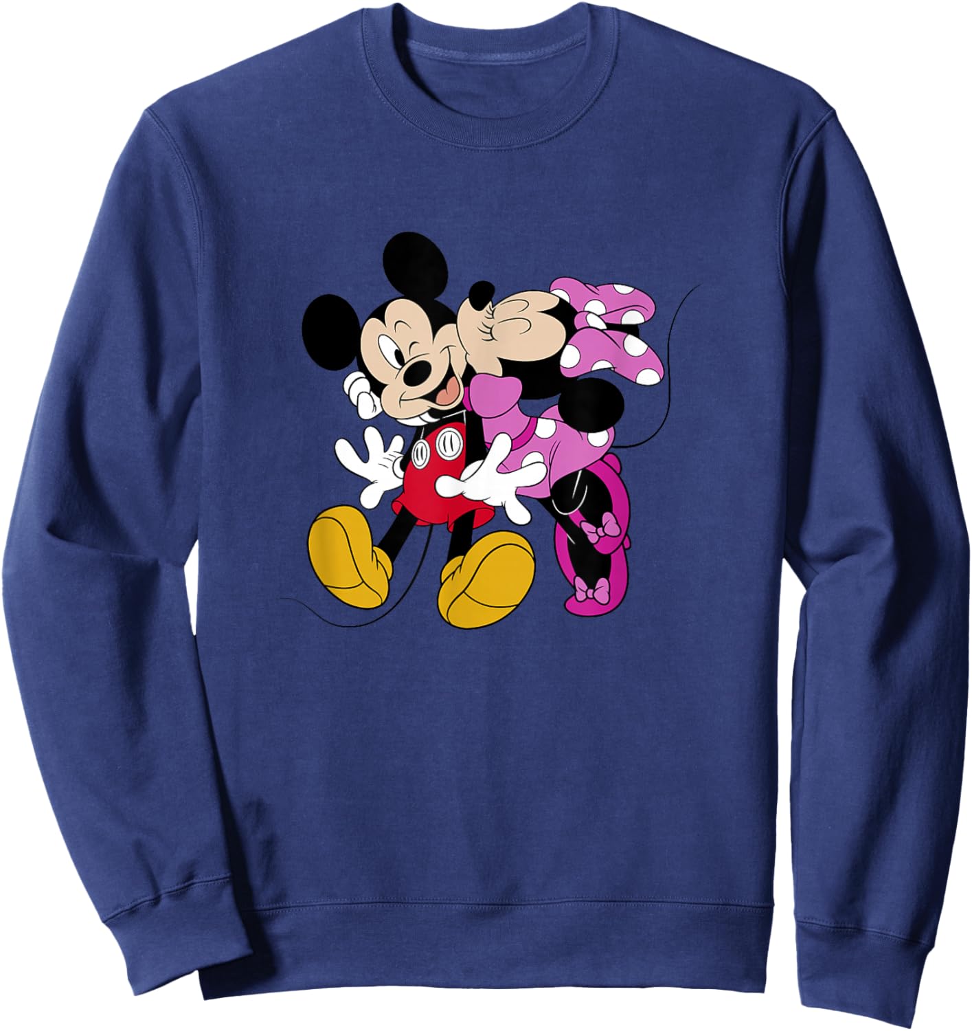Disney Mickey and Friends Valentine's Day Minnie Kiss Sweatshirt - Sweatshirt | Navy