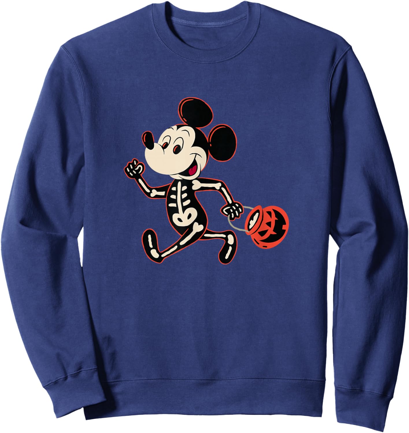 Disney Mickey and Friends Halloween Skeleton Costume Walk Sweatshirt - Sweatshirt | Navy