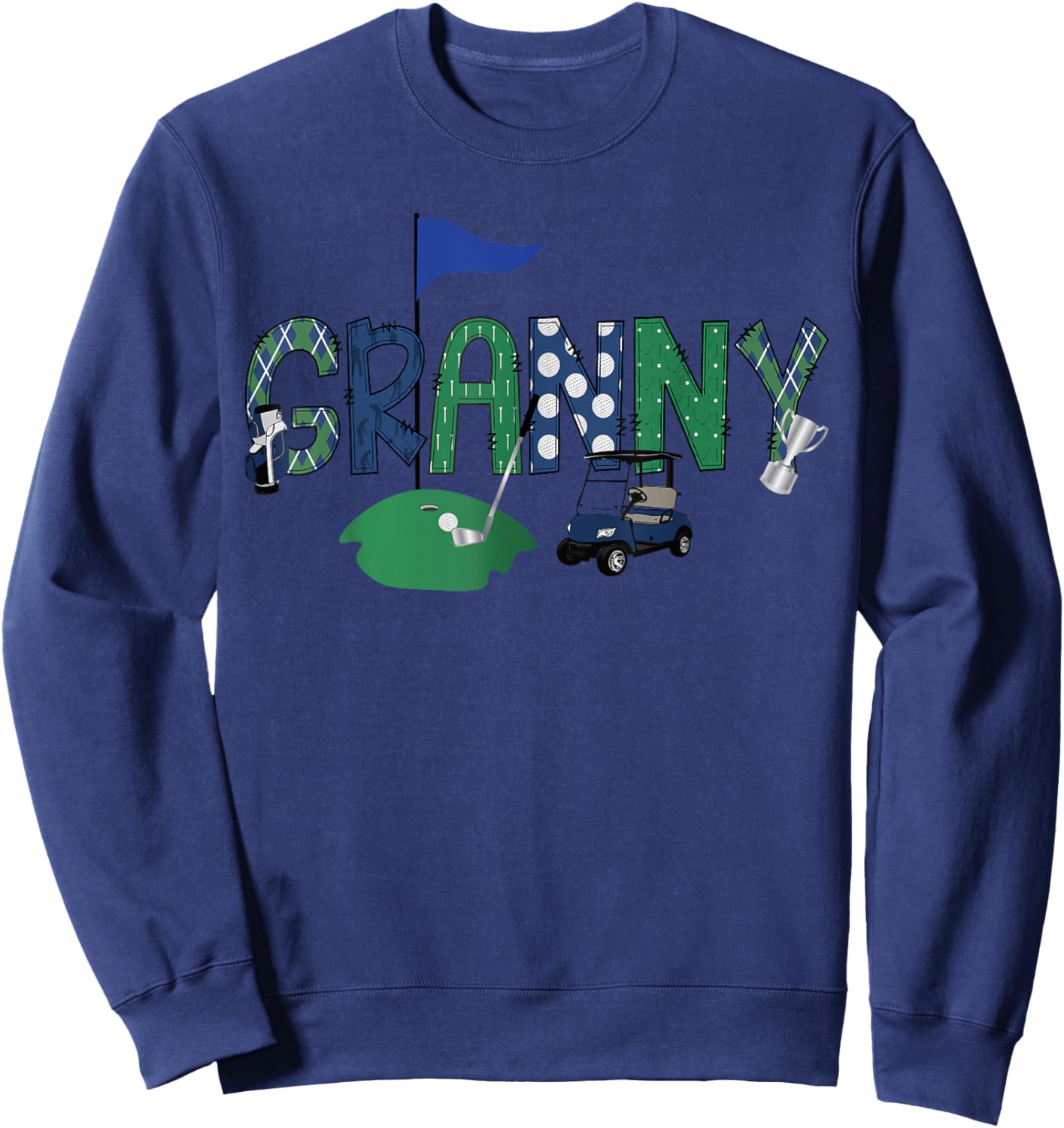 Golf Granny Hole In One Golf First Birthday Party Sweatshirt - Sweatshirt | Navy