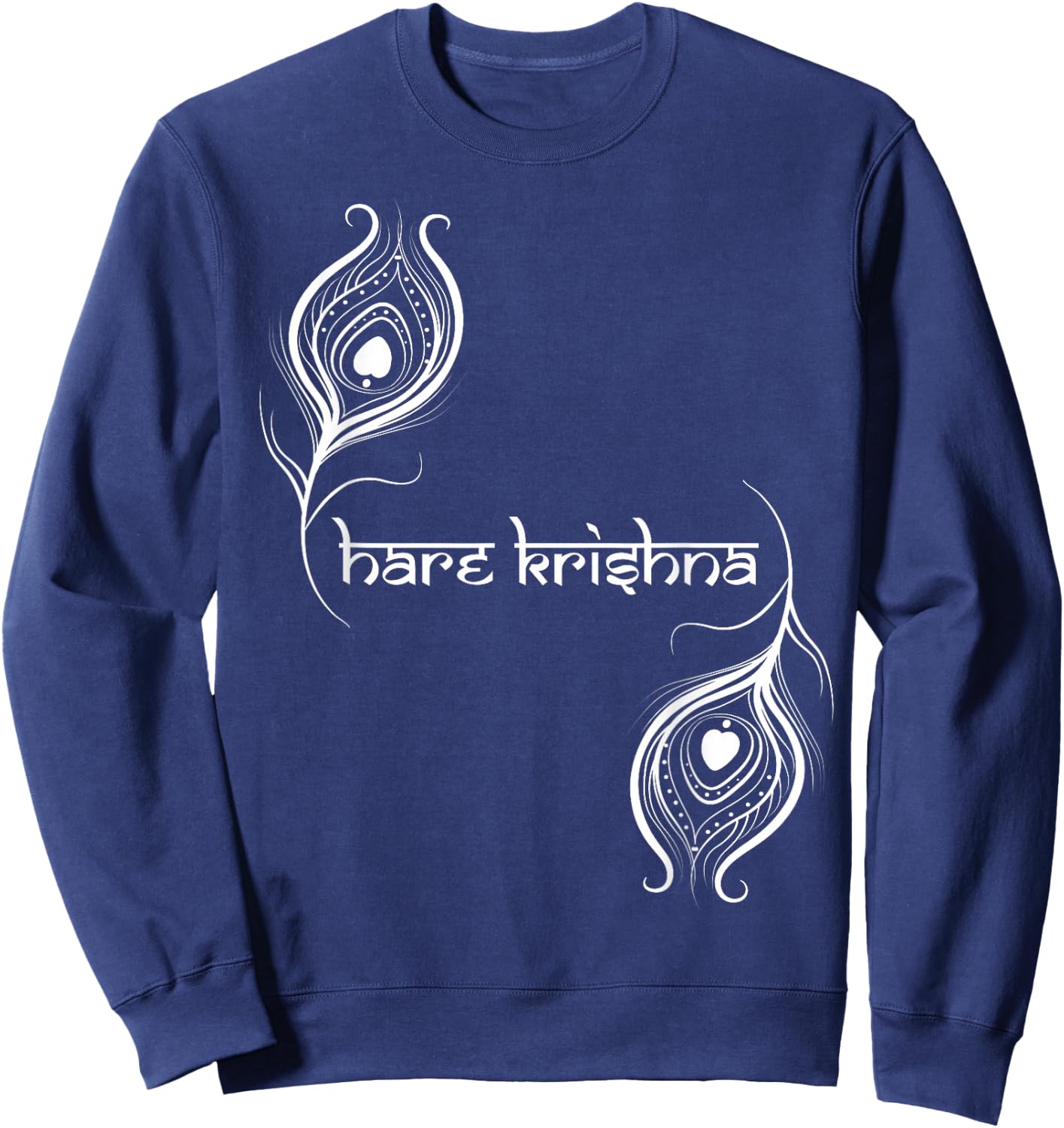 Hare Krishna Krishna Designer Sweatshirt - Sweatshirt | Navy
