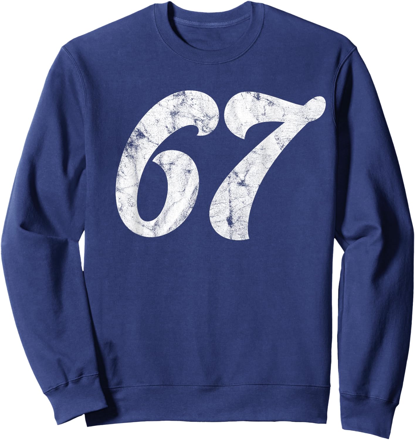 67th Birthday gift | Classic Vintage Women Men 67 year old Sweatshirt - Sweatshirt | Navy