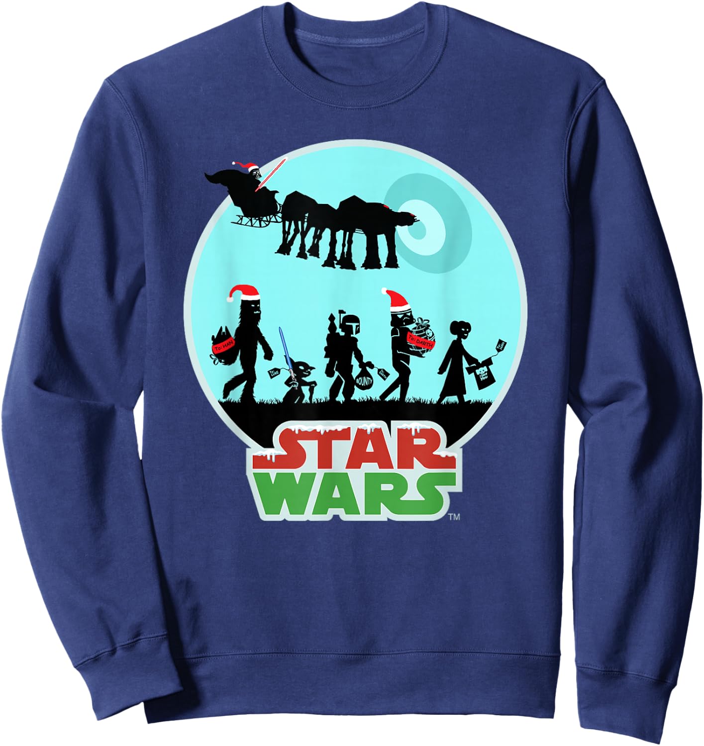 Star Wars Characters Holiday Gifts Death Star Sweatshirt - Sweatshirt | Navy
