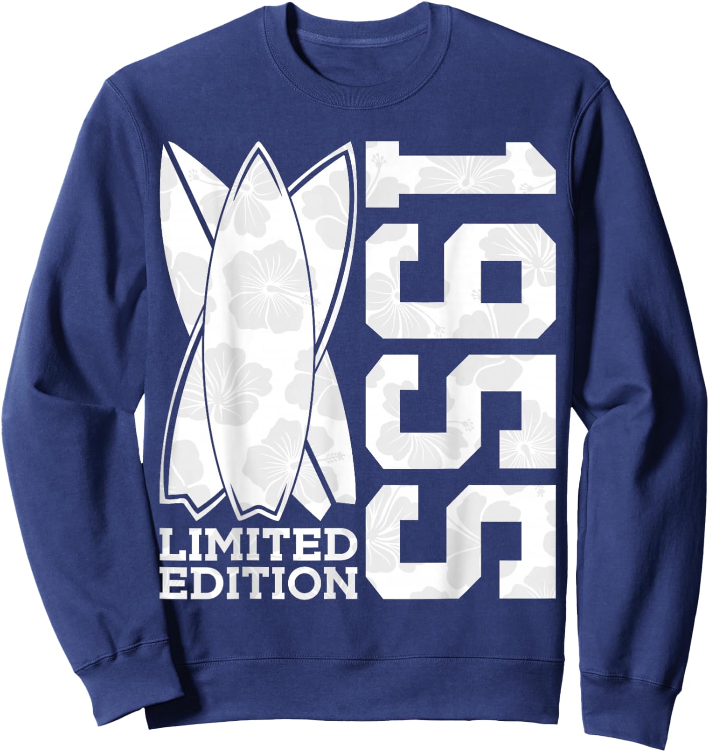 Surfboard Limited Edition 1955 Surfer 70th Birthday Surfing Sweatshirt - Sweatshirt | Navy