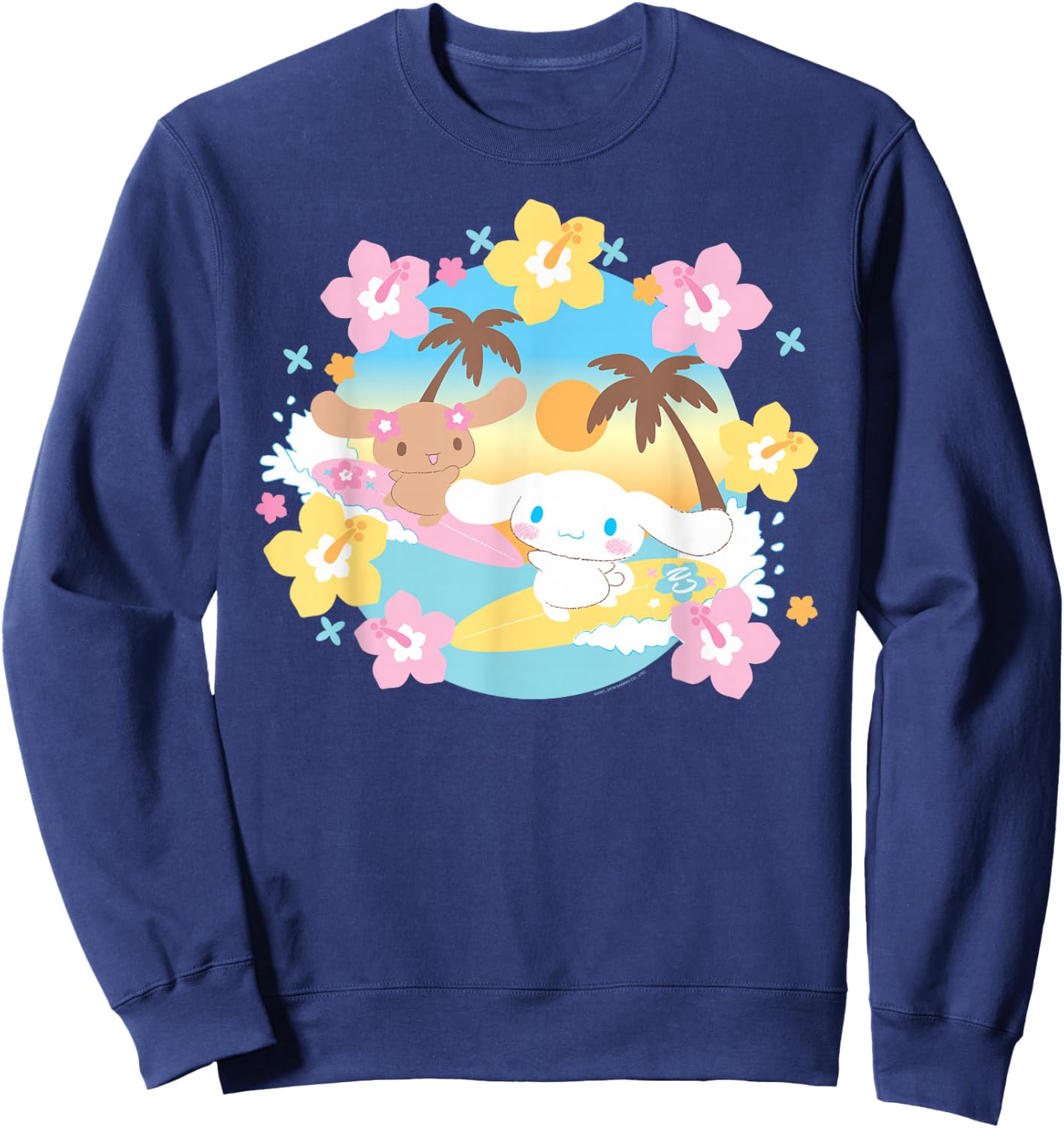Cinnanoroll Surfing Sweatshirt - Sweatshirt | Navy