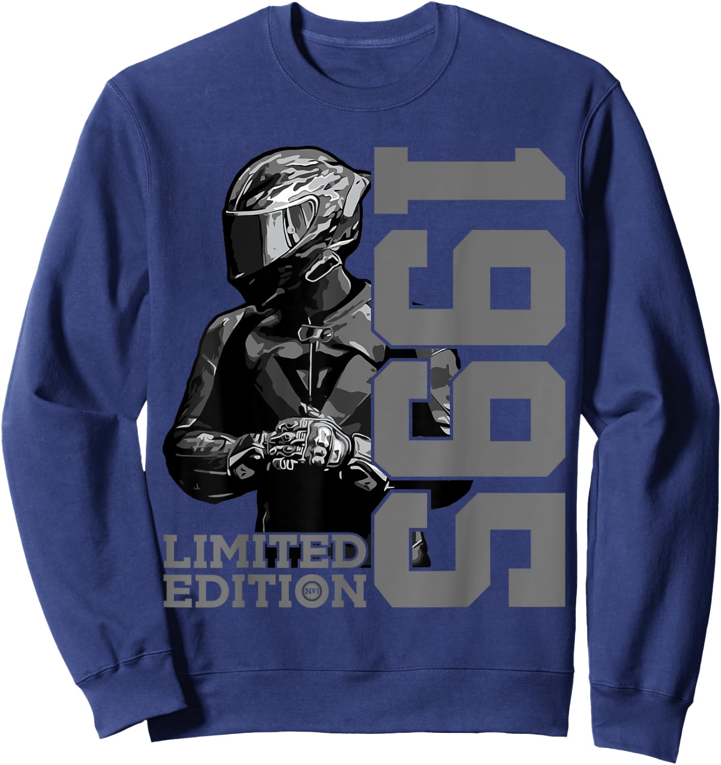 Limited Edition 1995 Biker Motorcycle 30th Birthday Sweatshirt - Sweatshirt | Navy