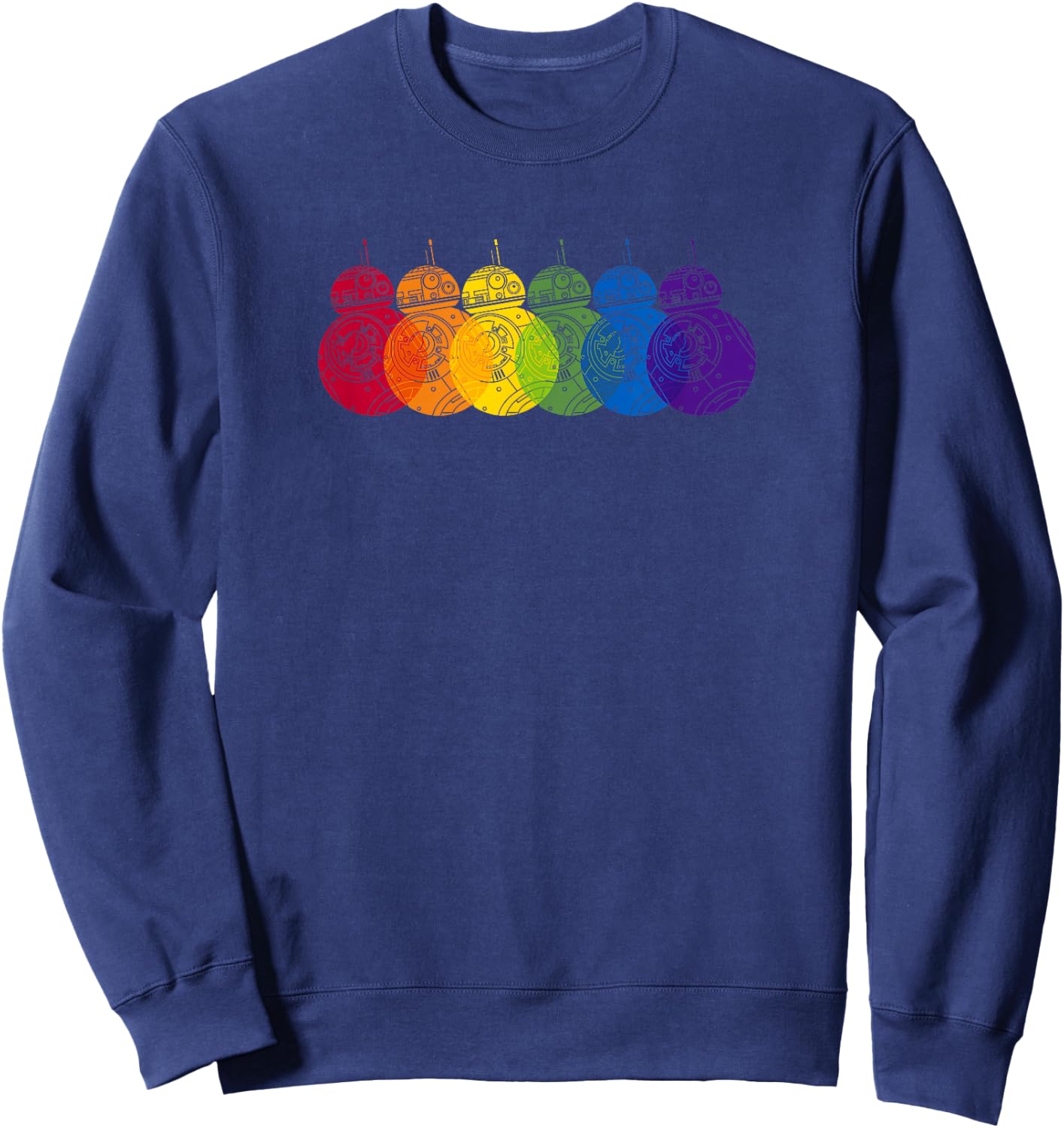 Star Wars BB8 Rainbows Logo Sweatshirt - Sweatshirt | Navy
