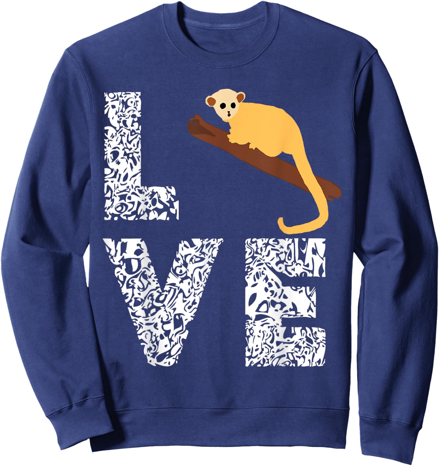 Kinkajou Lover Pet Wildlife Animal Monkey Lover Sweatshirt - Sweatshirt | Navy