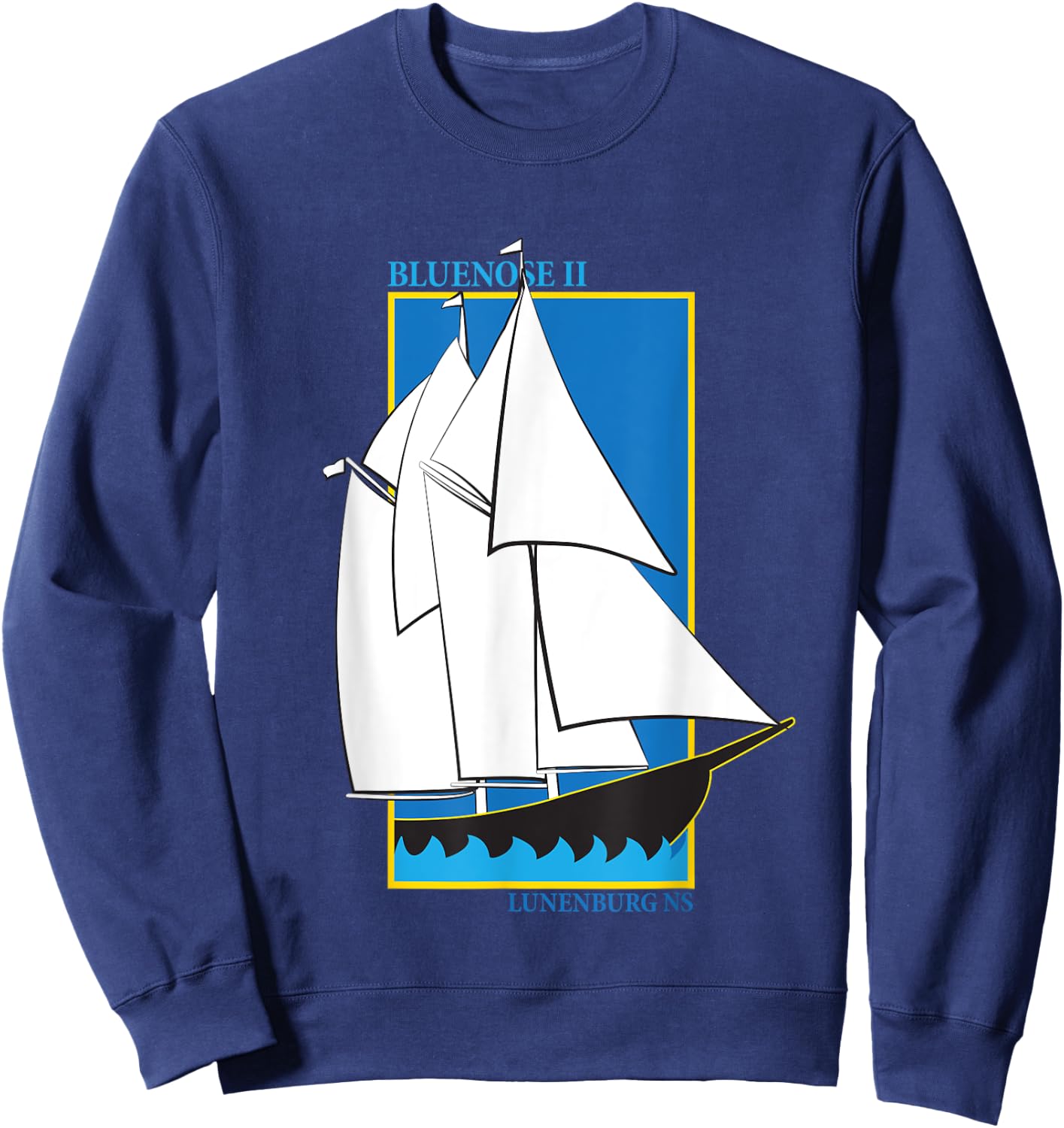 Bluenose II, Lunenburg, Nova Scotia, Canada Sweatshirt - Sweatshirt | Navy
