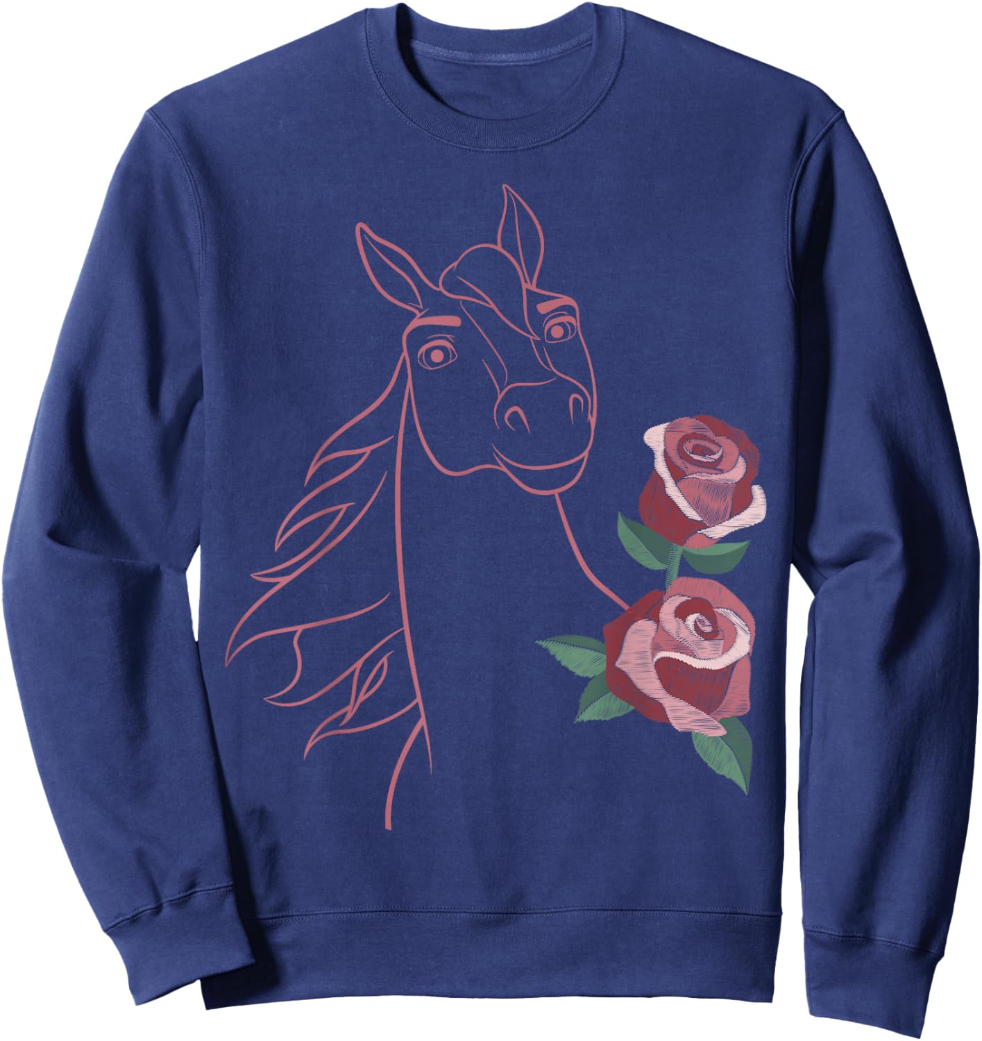 DreamWorks Spirit Riding Free Big Flower Spirit Sweatshirt - Sweatshirt | Navy