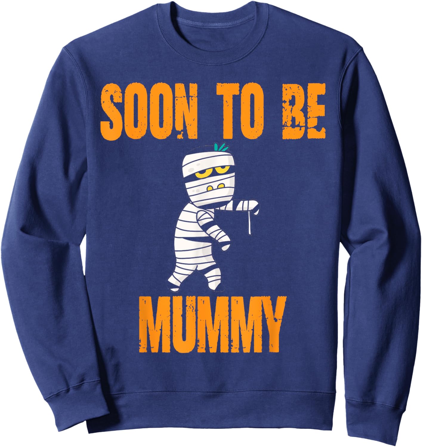 Soon To Be Mummy Funny Halloween Pregnancy Sweatshirt - Sweatshirt | Navy