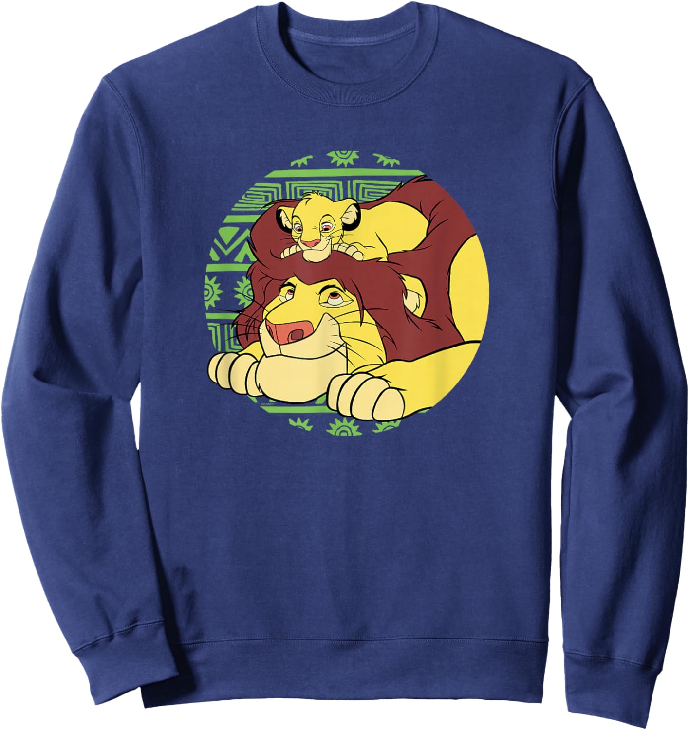 Disney The Lion King 30th Anniversary Mufasa & Simba Retro Sweatshirt - Sweatshirt | Navy