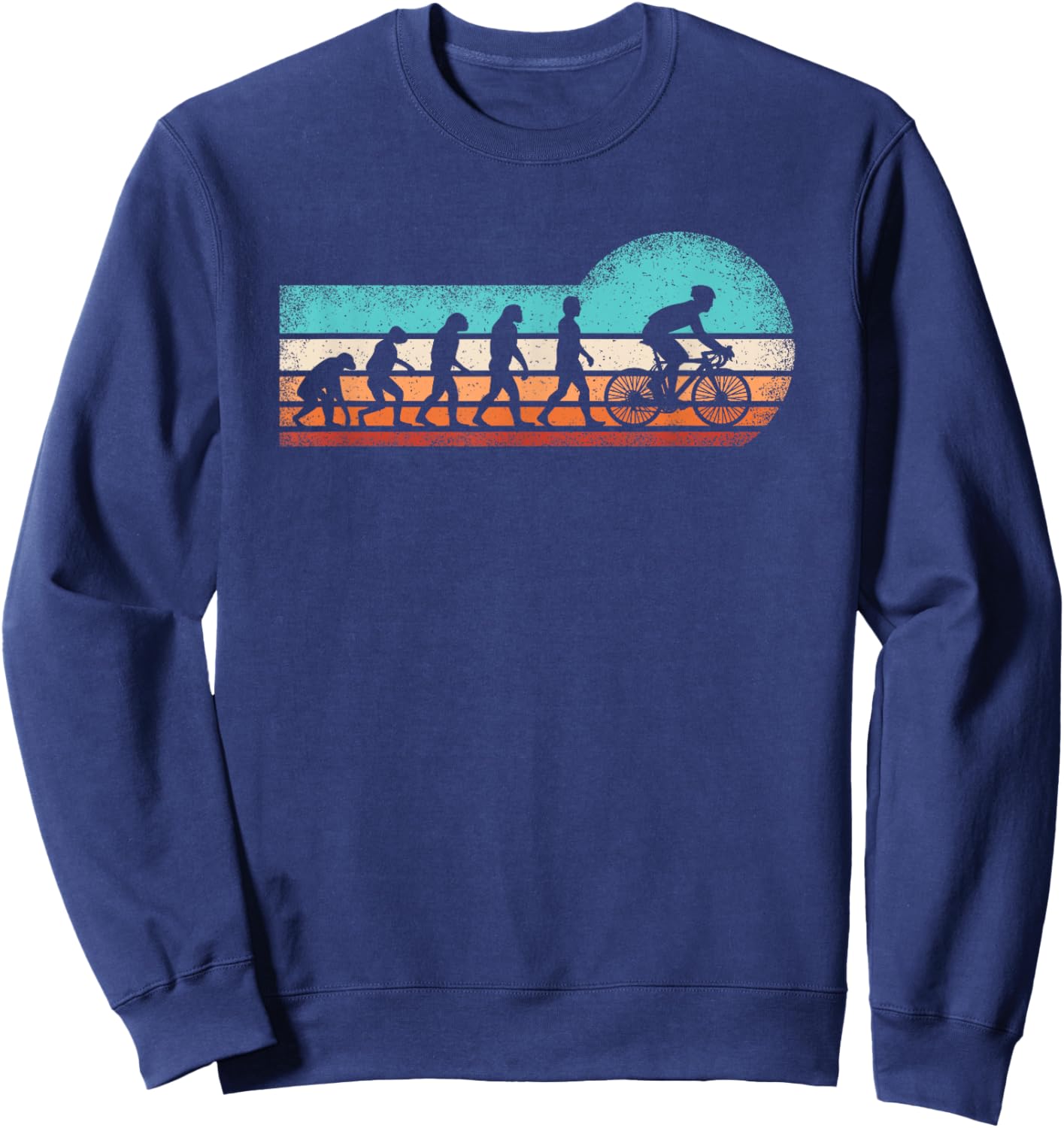 Cyclist Evolution Mountain Bike Cycling Cyclist Men Boys Sweatshirt - Sweatshirt | Navy