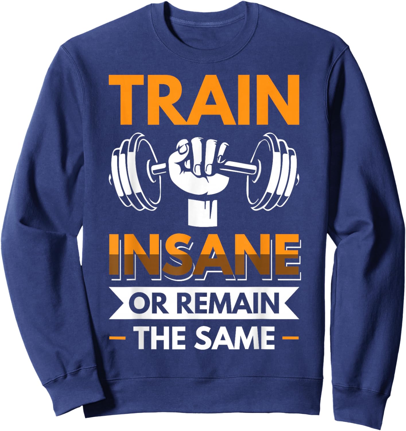 Train Insane or Remain the same Sweatshirt - Sweatshirt | Navy