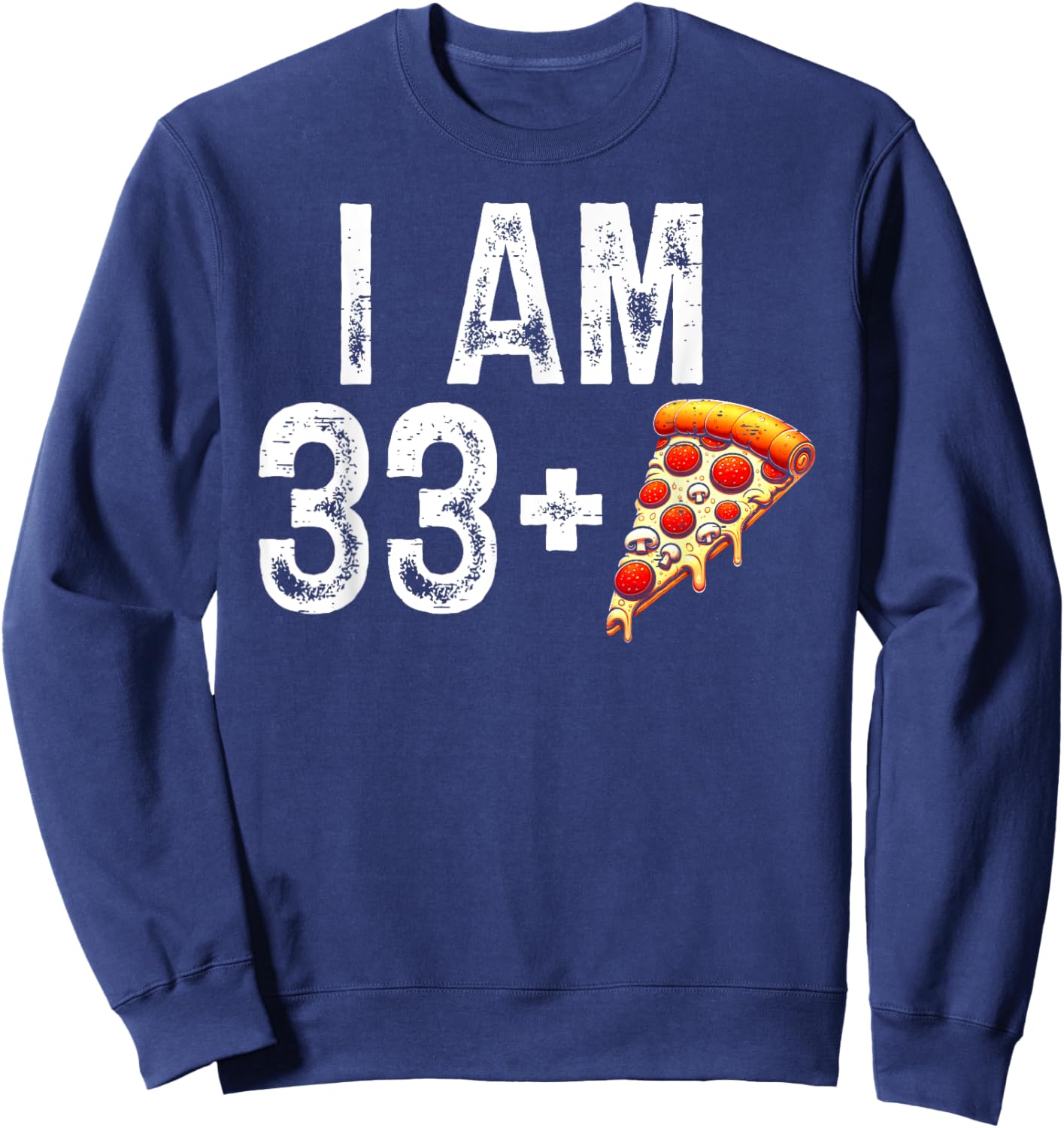 34 Year Old Pizza Birthday Party 34th Bday Women Sweatshirt - Sweatshirt | Navy
