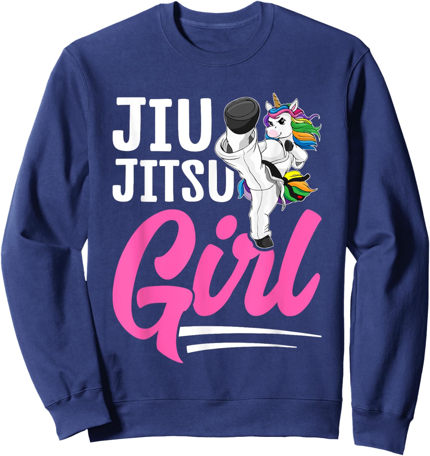 Jiu Jitsu Girl BJJ Girl Martial Arts Sweatshirt - Sweatshirt | Navy