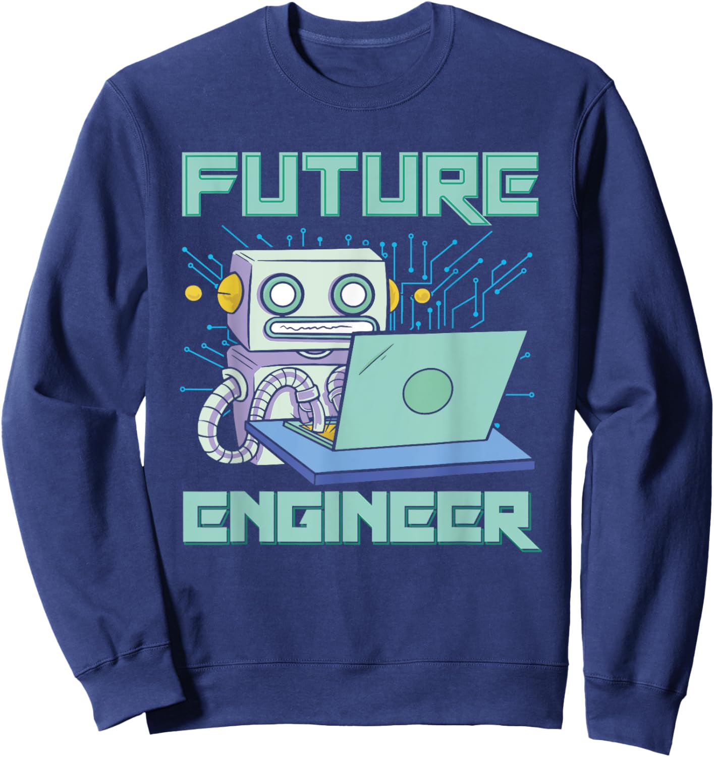 Robotics Robot Future Engineer Sweatshirt - Sweatshirt | Navy
