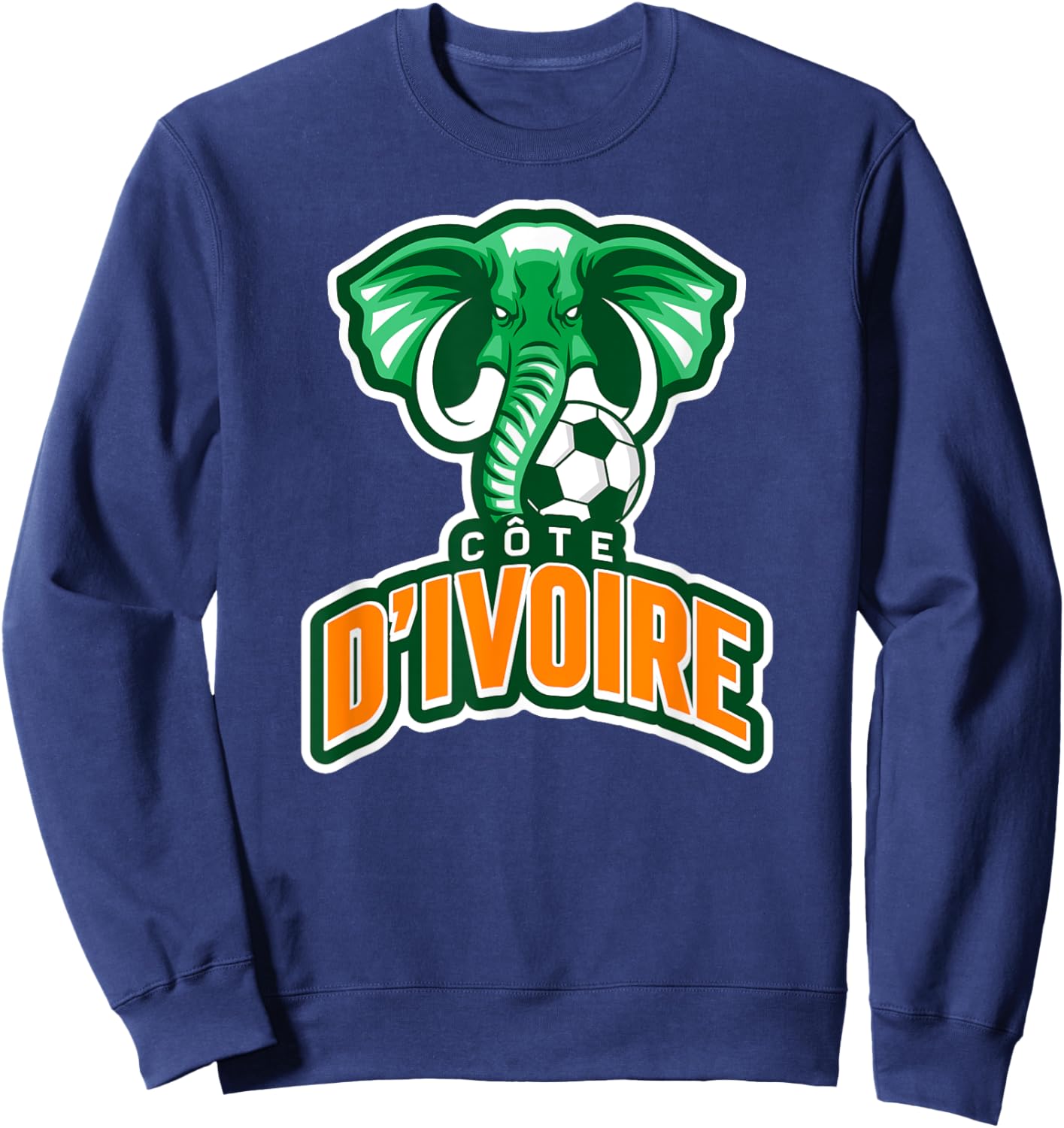 Côte d'Ivoire, Ivory Coast Elephant. , Women & Kids Sweatshirt - Sweatshirt | Navy