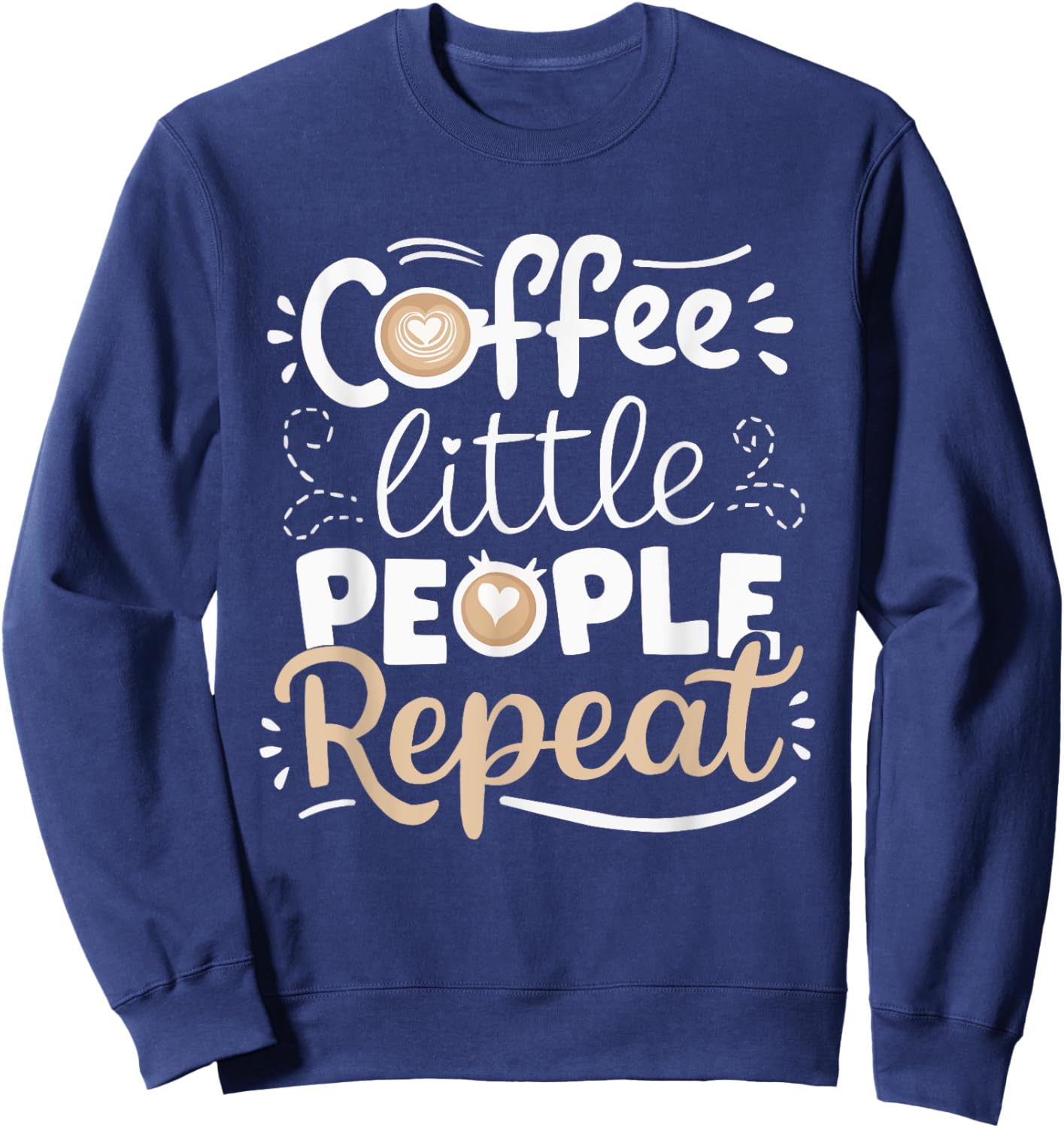 Daycare Teacher Childcare Educator SteMi Apparel Women's Black Cotton Blend Classic Fit Short Sleeve Sweatshirt - Sweatshirt | Navy