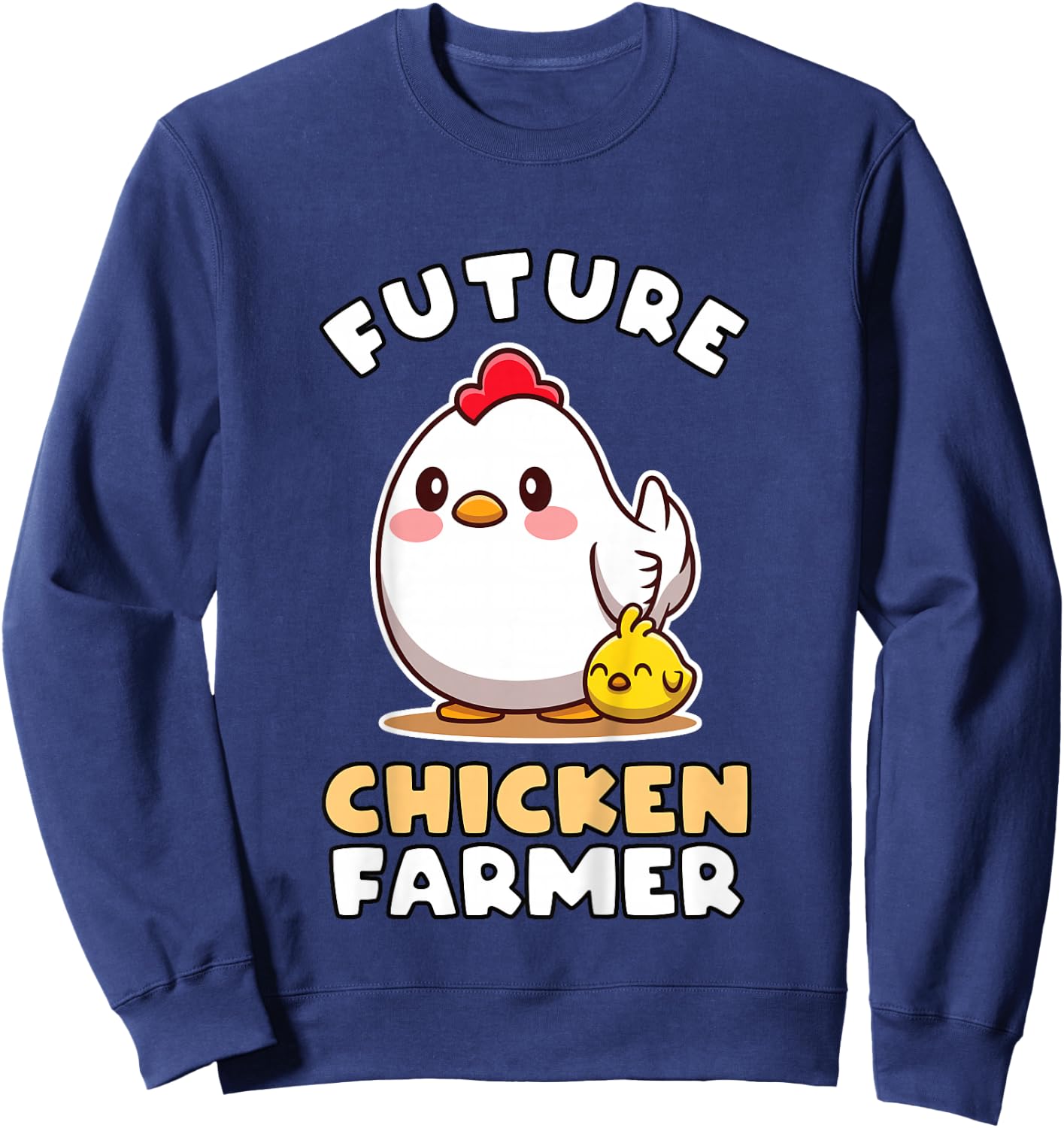 Future Chicken Farmer Gift Farmer Kids Sweatshirt - Sweatshirt | Navy