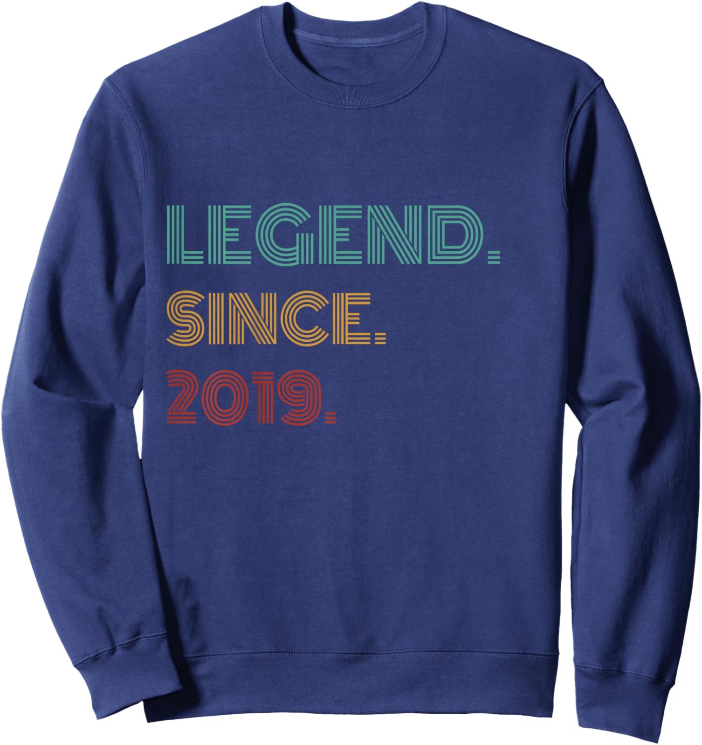 7 Years Old Legend Since 2019 7th Birthday Sweatshirt - Sweatshirt | Navy