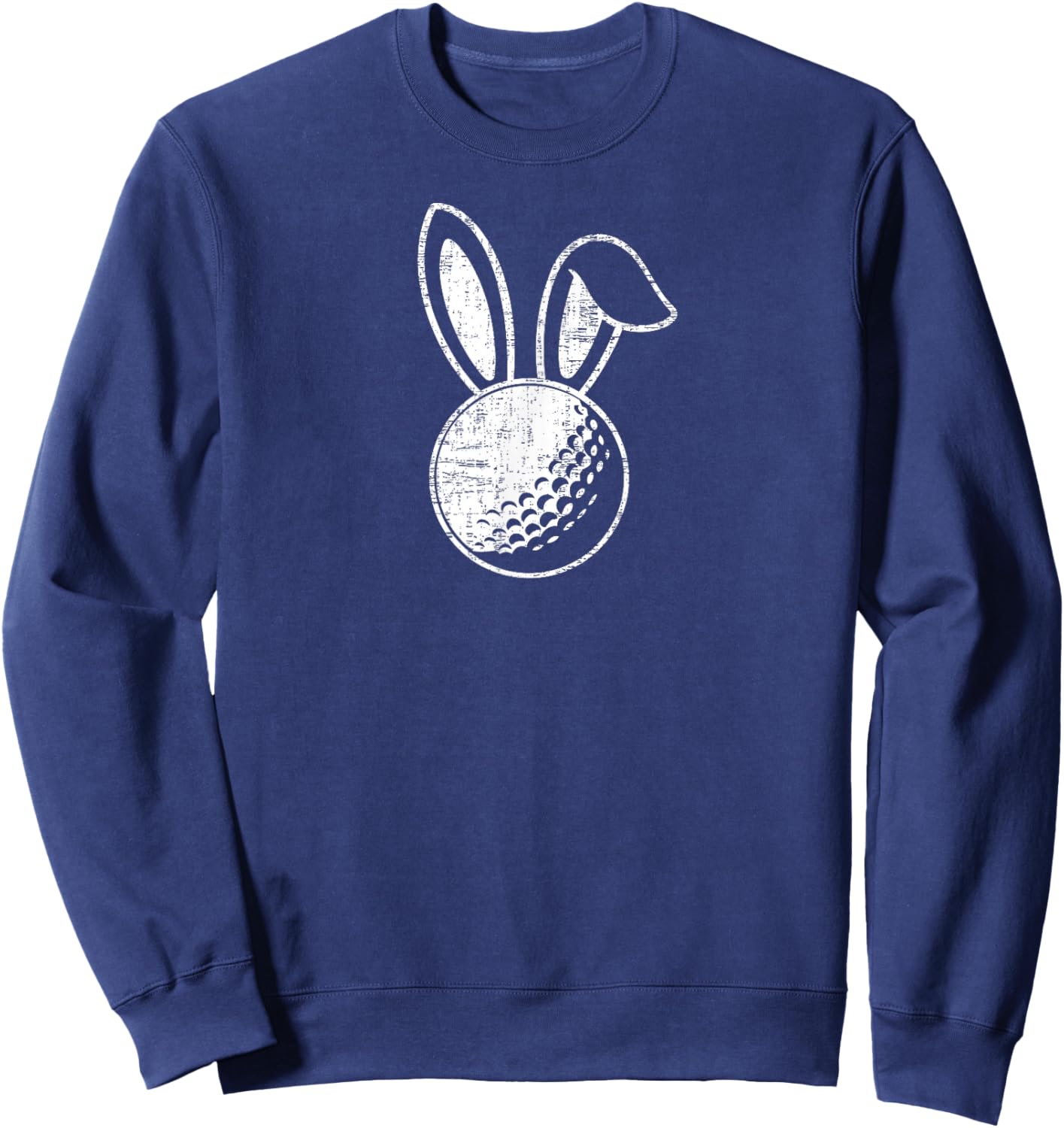 Easter Golf Bunny Ears Funny Golfing Gift Sweatshirt - Sweatshirt | Navy