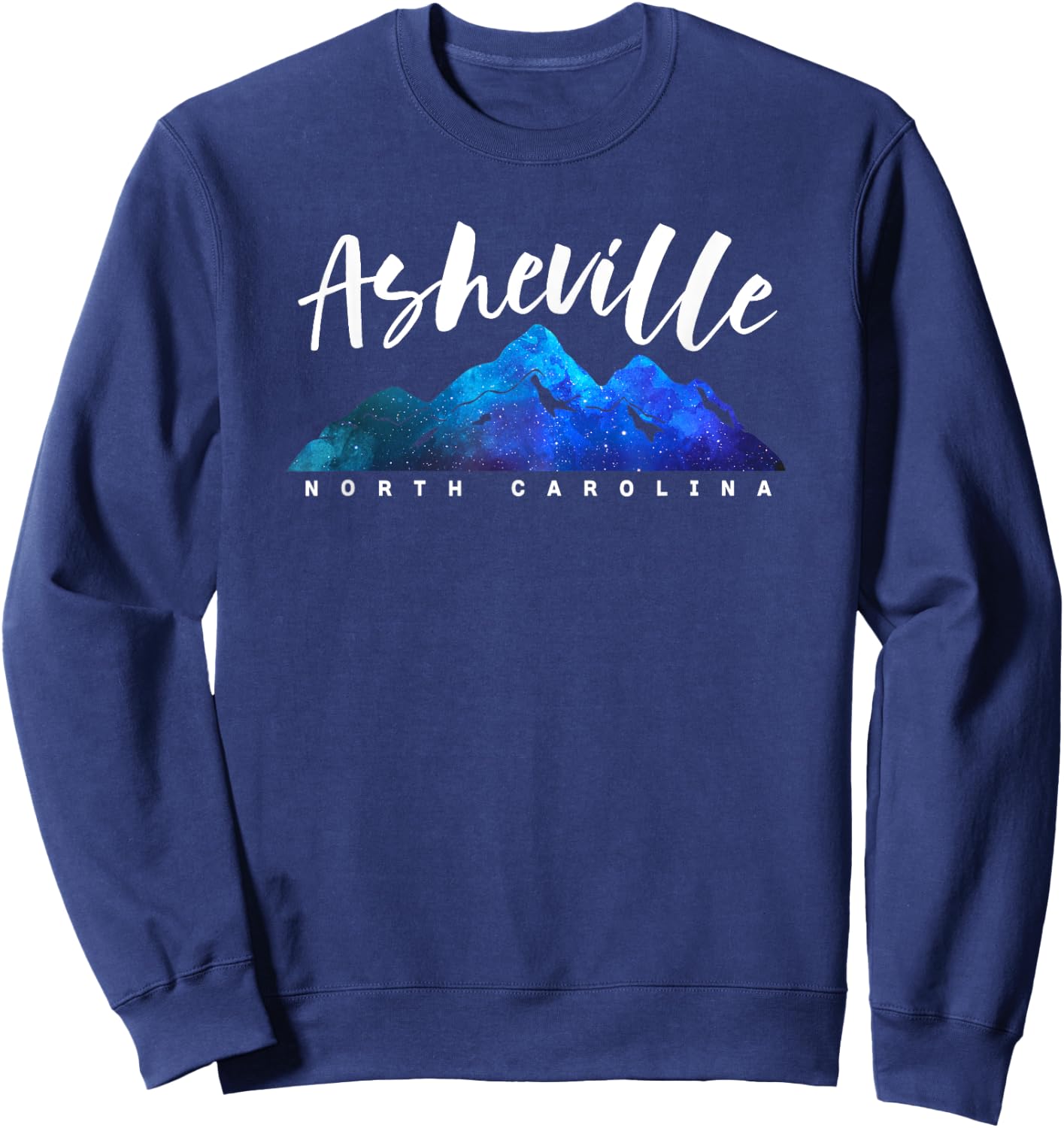 ASHEVILLE NORTH CAROLINA Camping Hiking Skiing Family Trip Sweatshirt - Sweatshirt | Navy