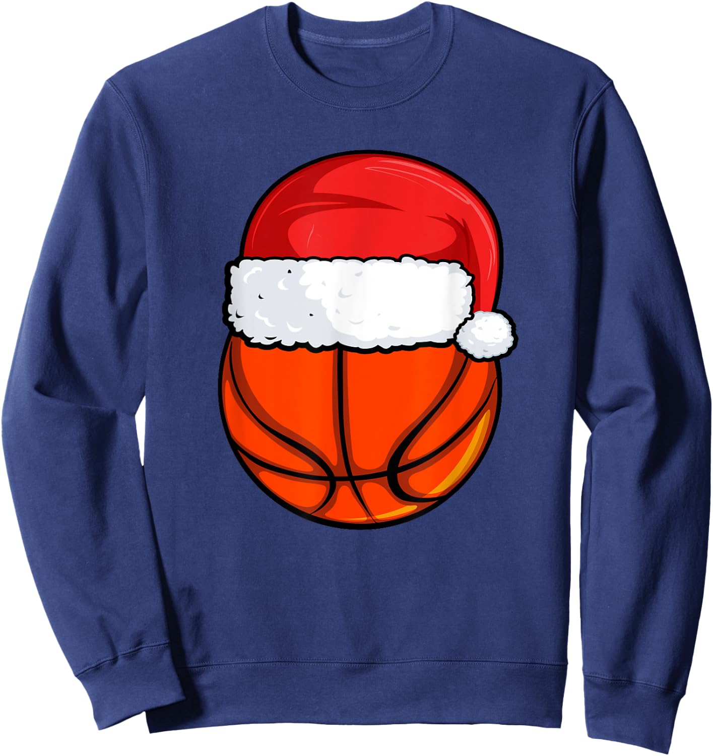 Christmas Basketball Pajama, Basketball Sweater Boys Men Sweatshirt - Sweatshirt | Navy