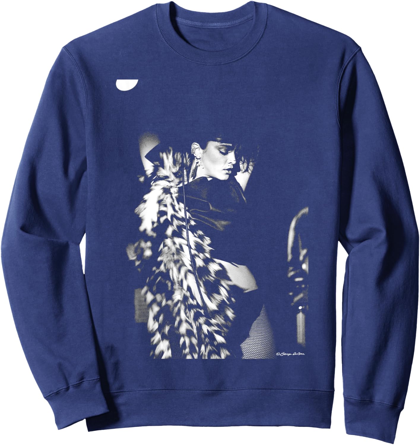 Madonna Early Live At NY Gig By George DuBose Sweatshirt - Sweatshirt | Navy