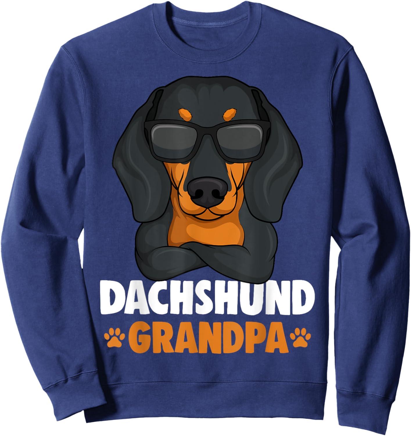 Dachshund Grandpa Weenie Dog Weiner Dog Sweatshirt - Sweatshirt | Navy