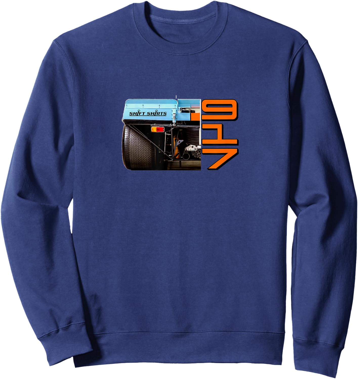 View of Dominance - Lemans 917 Racecar Inspired Sweatshirt - Sweatshirt | Navy
