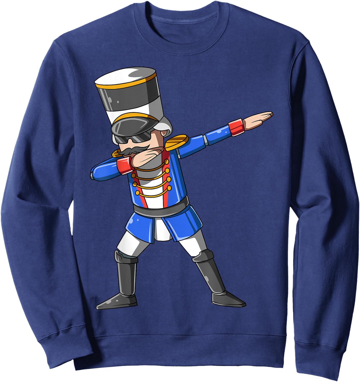 Dabbing Nutcracker Christmas Themed Gift Nutcracker Dancers Sweatshirt - Sweatshirt | Navy
