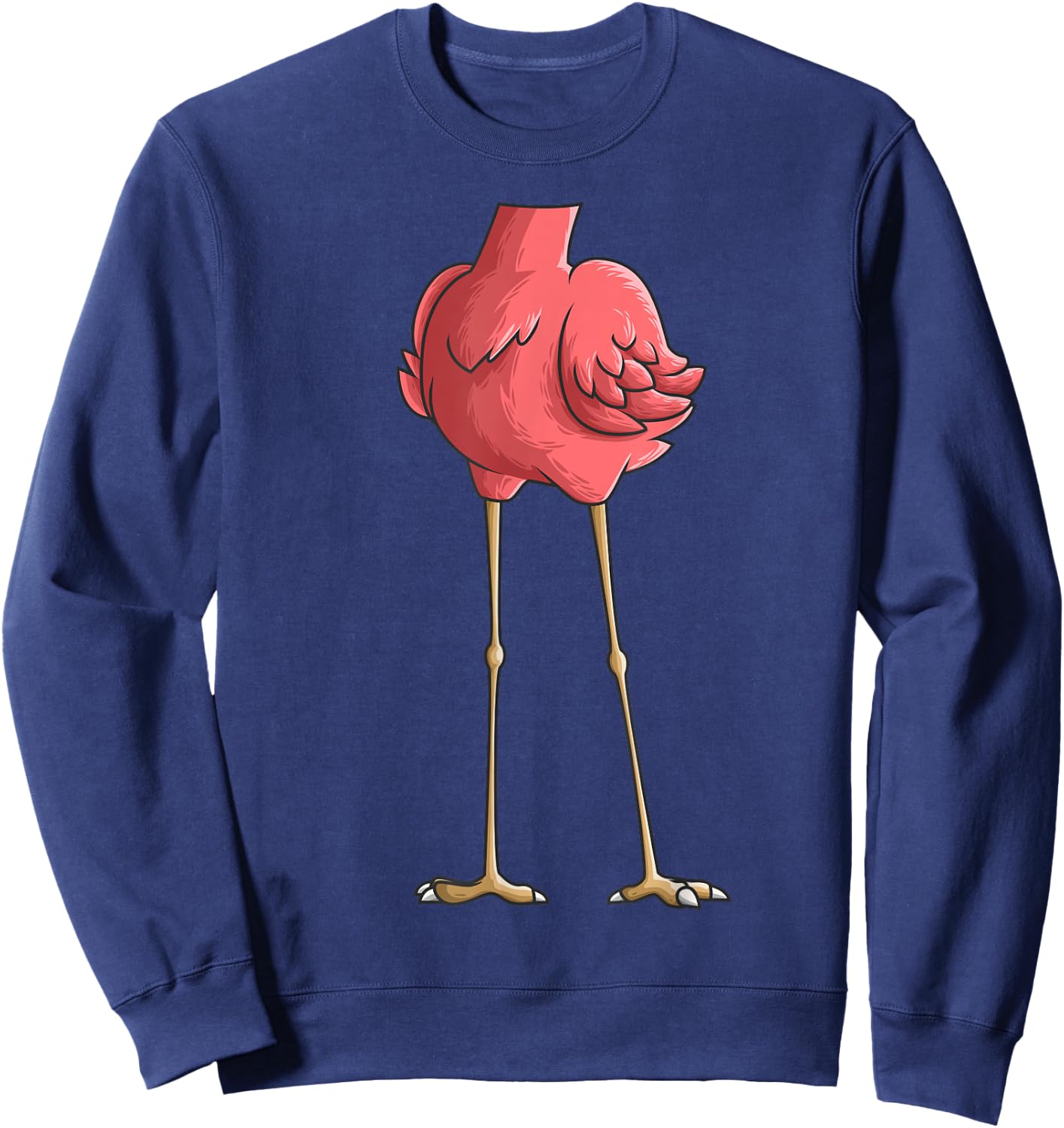 Cool Headless Flamingo Halloween Costume | Funny Lazy Gift Sweatshirt - Sweatshirt | Navy