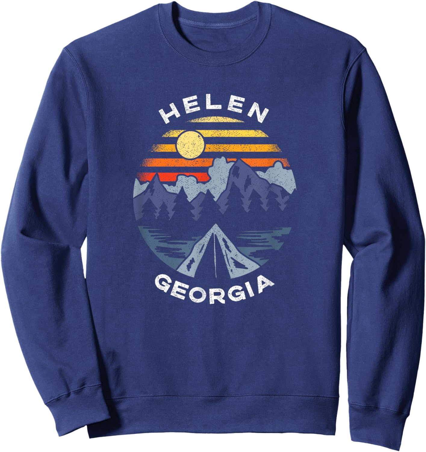 Helen Georgia Mountains Lake GA Vacation Souvenir Sweatshirt - Sweatshirt | Navy