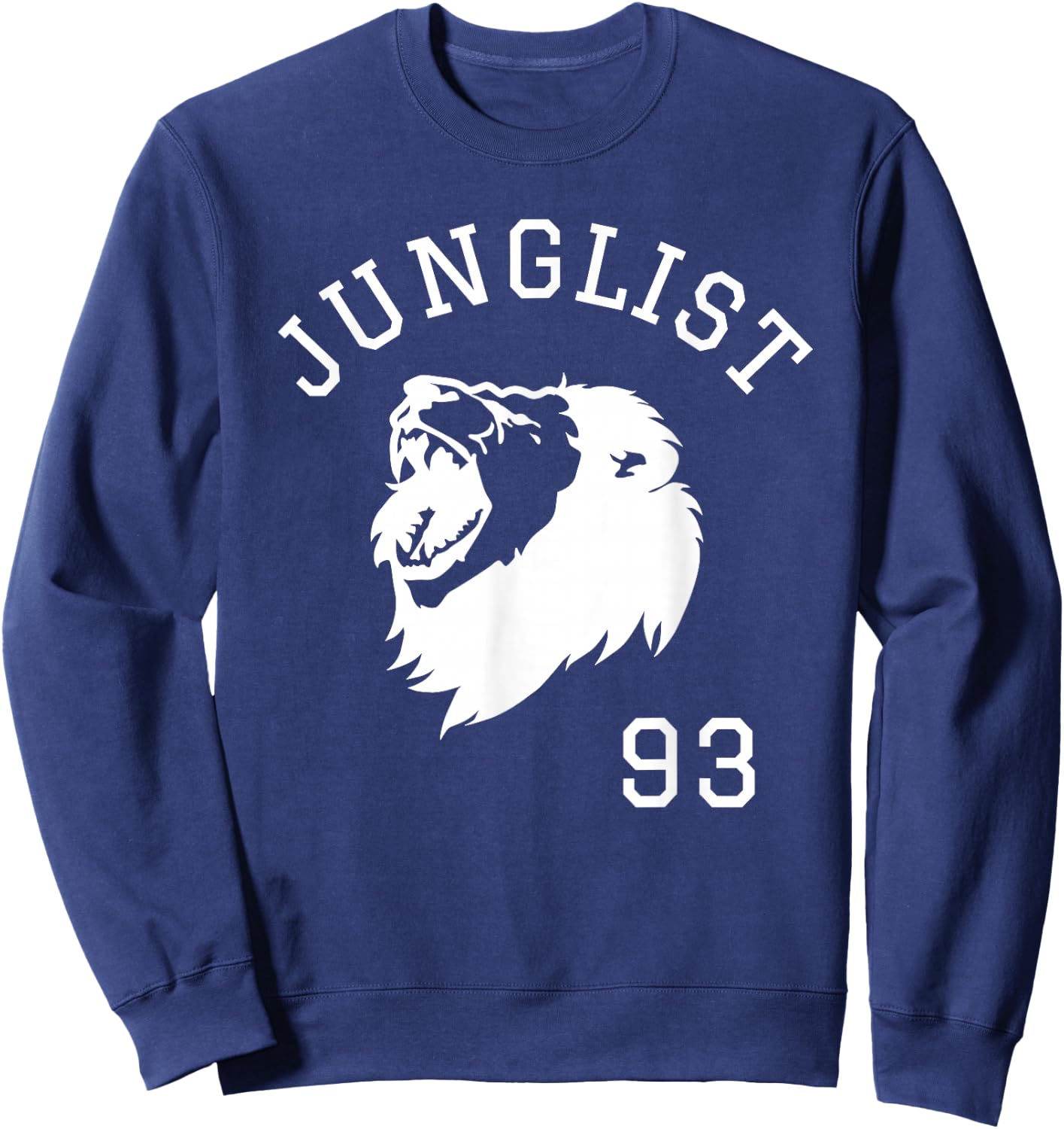 Junglist Massive Drum and Bass Lion Sweatshirt - Sweatshirt | Navy