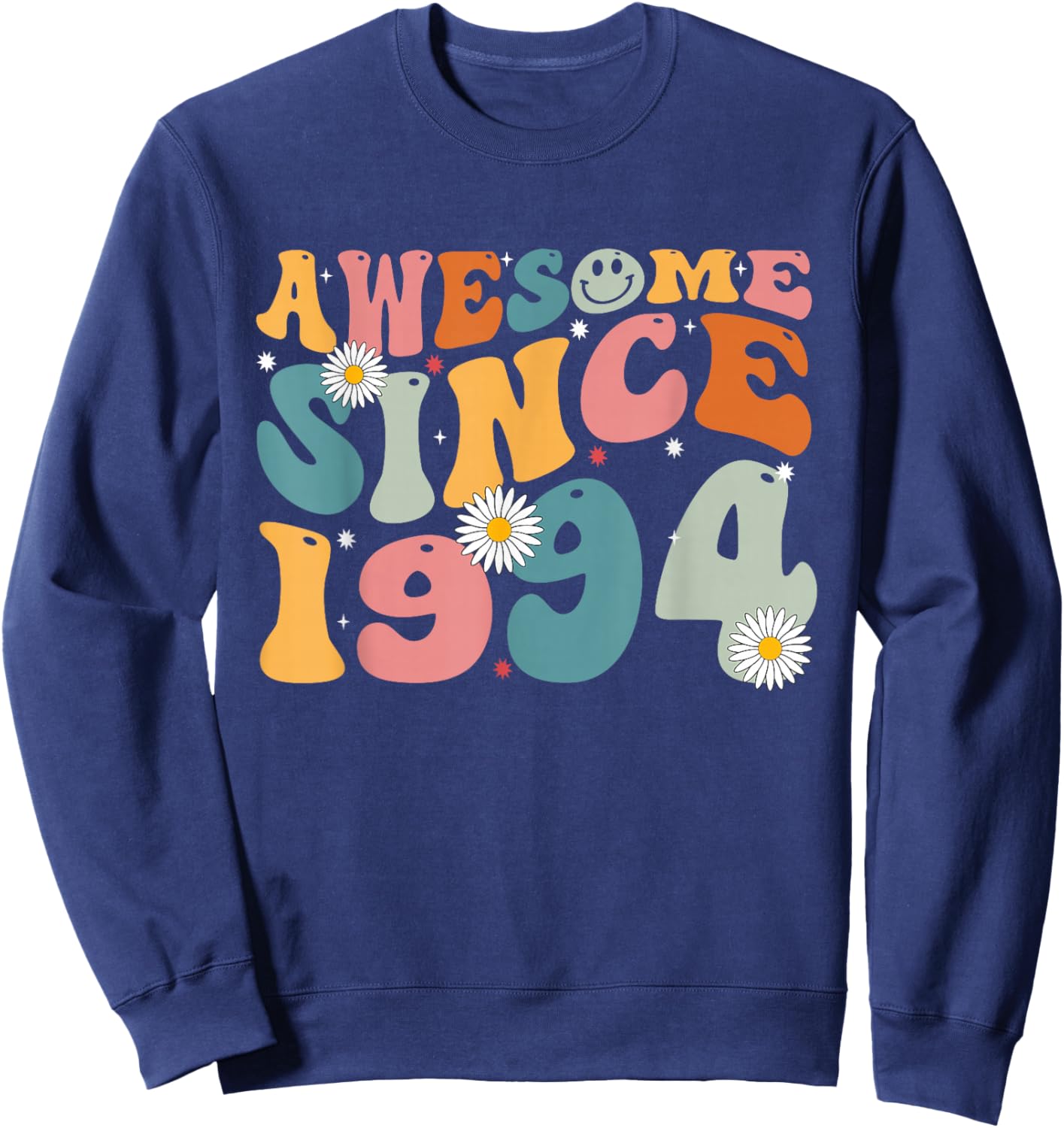 Awesome Since 1994 31st Birthday Retro Gifts Born In 1994 Sweatshirt - Sweatshirt | Navy