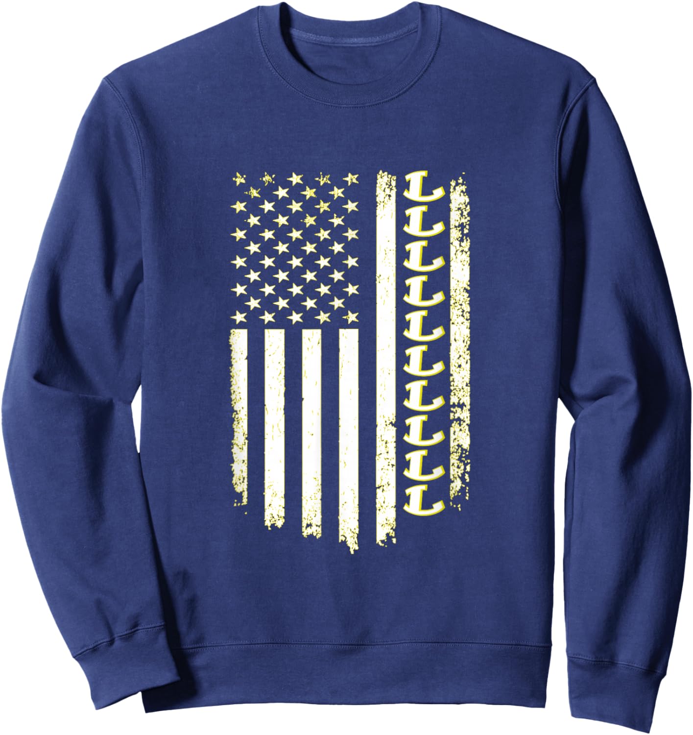 Longview Lobos American Flag Sweatshirt - Sweatshirt | Navy
