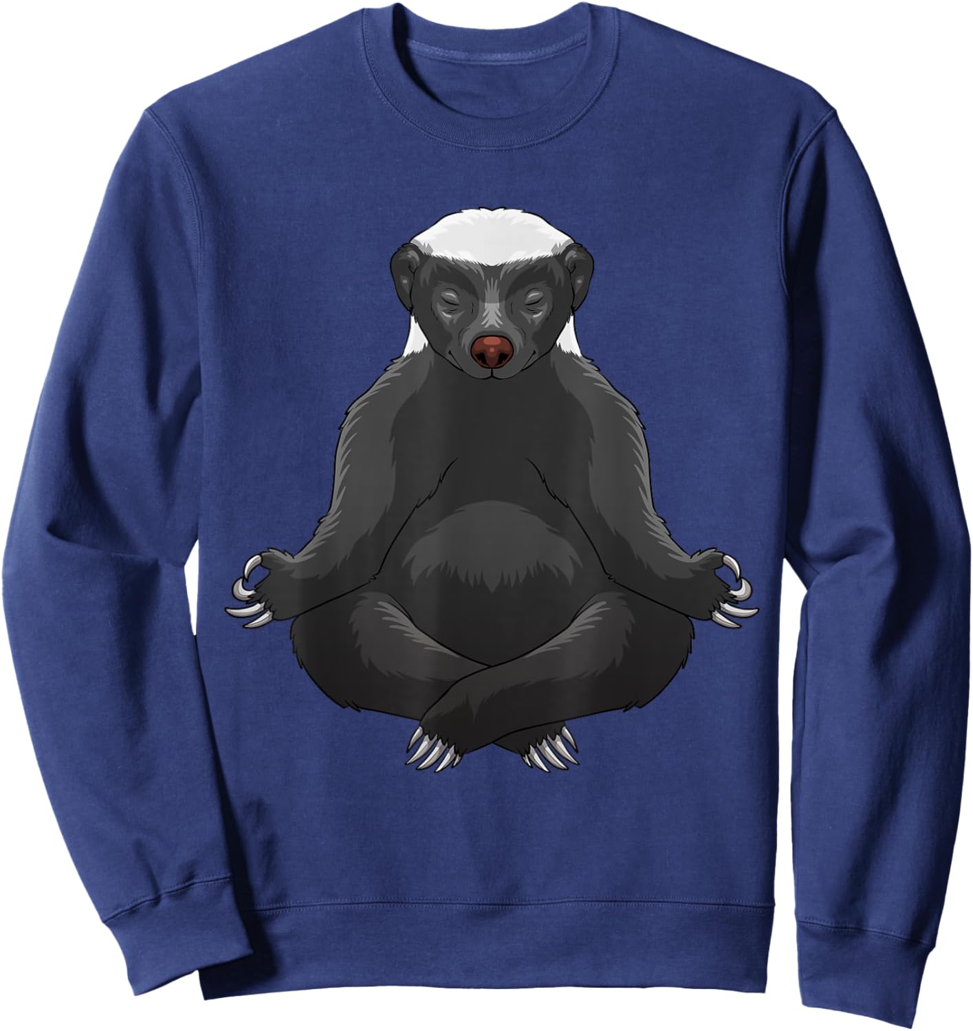 Funny Honey Badger Design Women Honey Badger Lover Sweatshirt - Sweatshirt | Navy