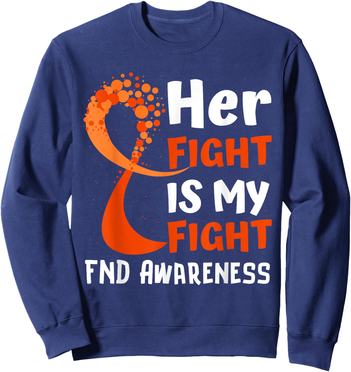 Functional Neurological Disorder Awareness FND Ribbon Family Sweatshirt - Sweatshirt | Navy